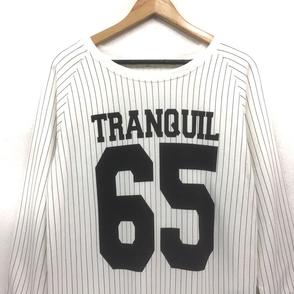 Japanese Brand TRANQUIL 65 Stripes Sweatshirt Crewneck Pullover Jumper Size US M / EU 48-50 / 2 - 2 Thumbnail