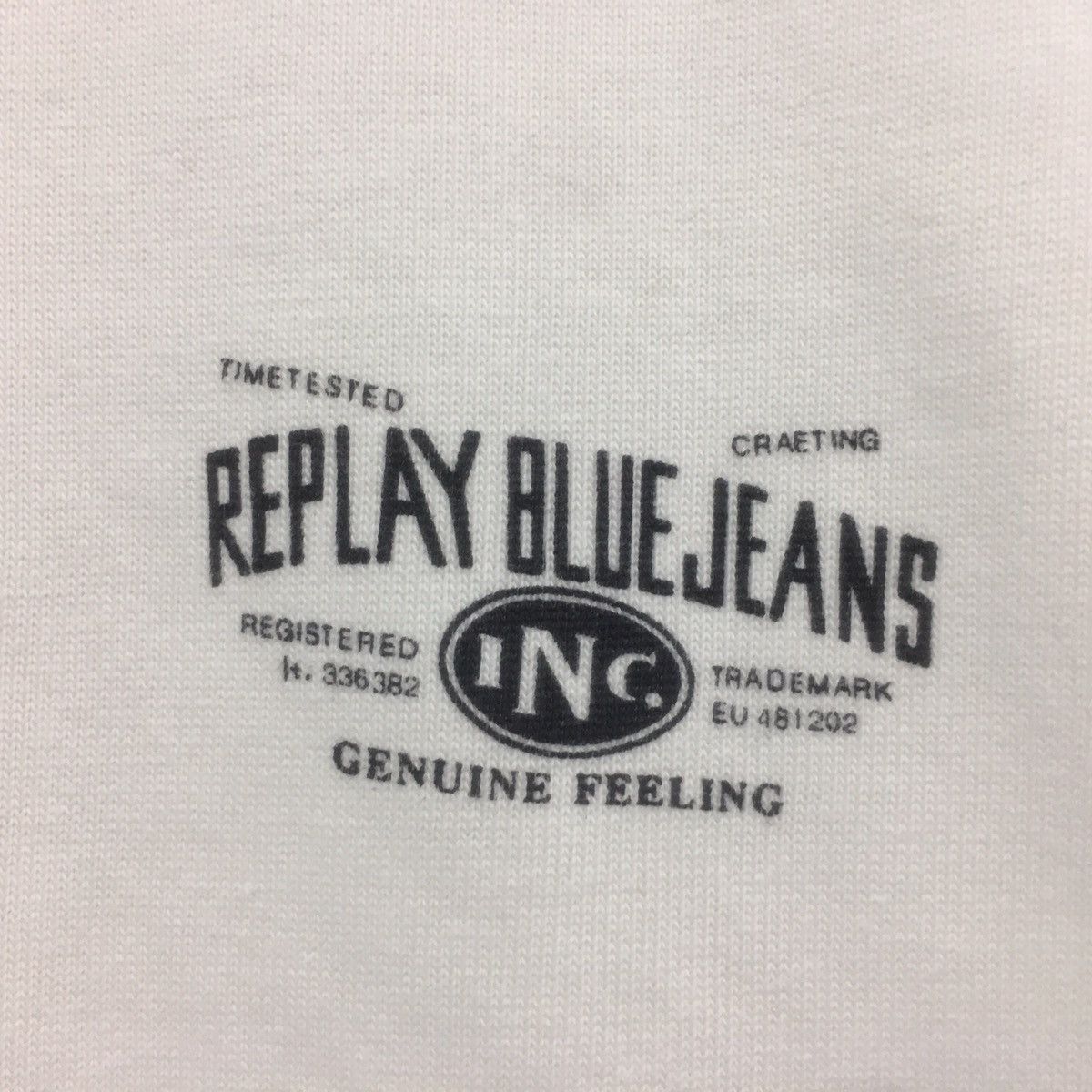 Japanese Brand × Replay Replay Blue Jeans Longsleeve Sweatshirt Spellout Replay Size US M / EU 48-50 / 2 - 3 Thumbnail