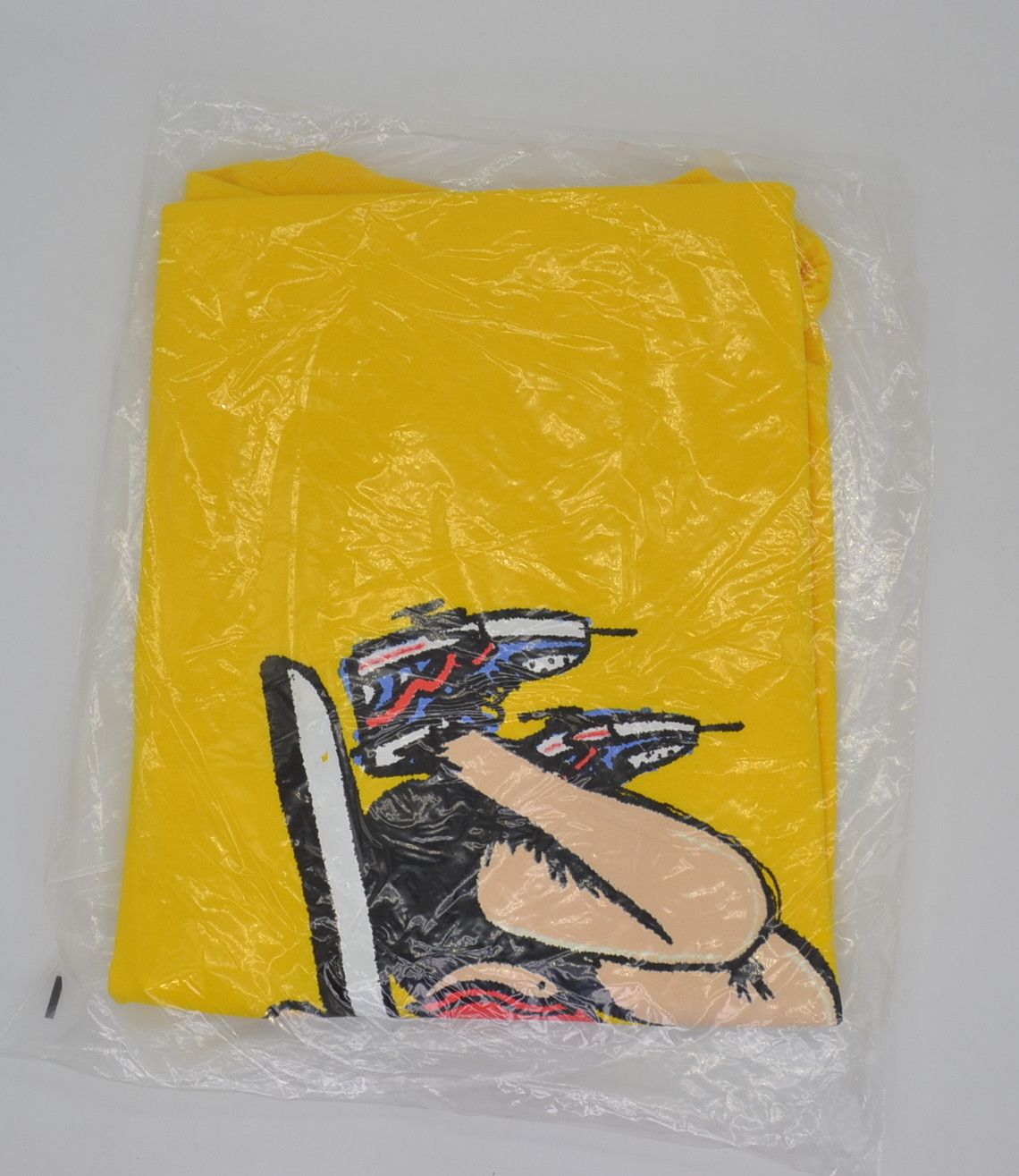 Half Evil × Kodone Half Evil x Kodone Girl T-Shirt Yellow X-LARGE Size US XL / EU 56 / 4 - 3 Thumbnail