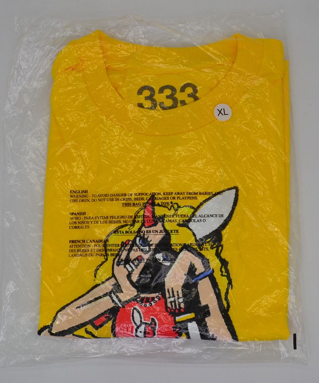 Half Evil × Kodone Half Evil x Kodone Girl T-Shirt Yellow X-LARGE Size US XL / EU 56 / 4 - 2 Thumbnail