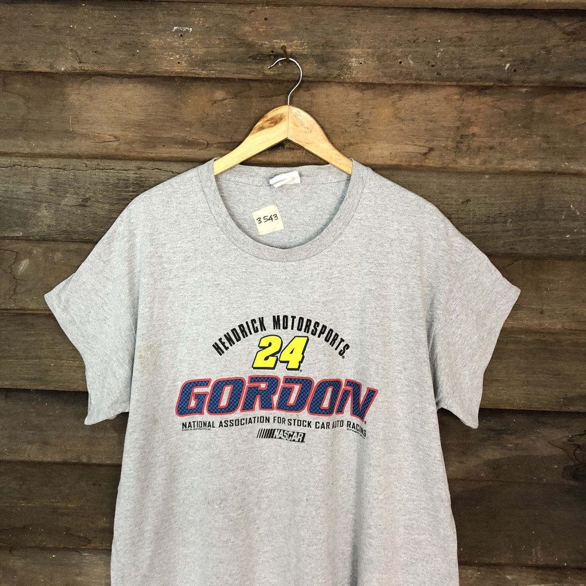 NASCAR × Vintage Gordon Hendrick Motorsport 24 Nascar Grey Tshirt #3543 Size XL / US 12-14 / IT 48-50 - 7 Thumbnail