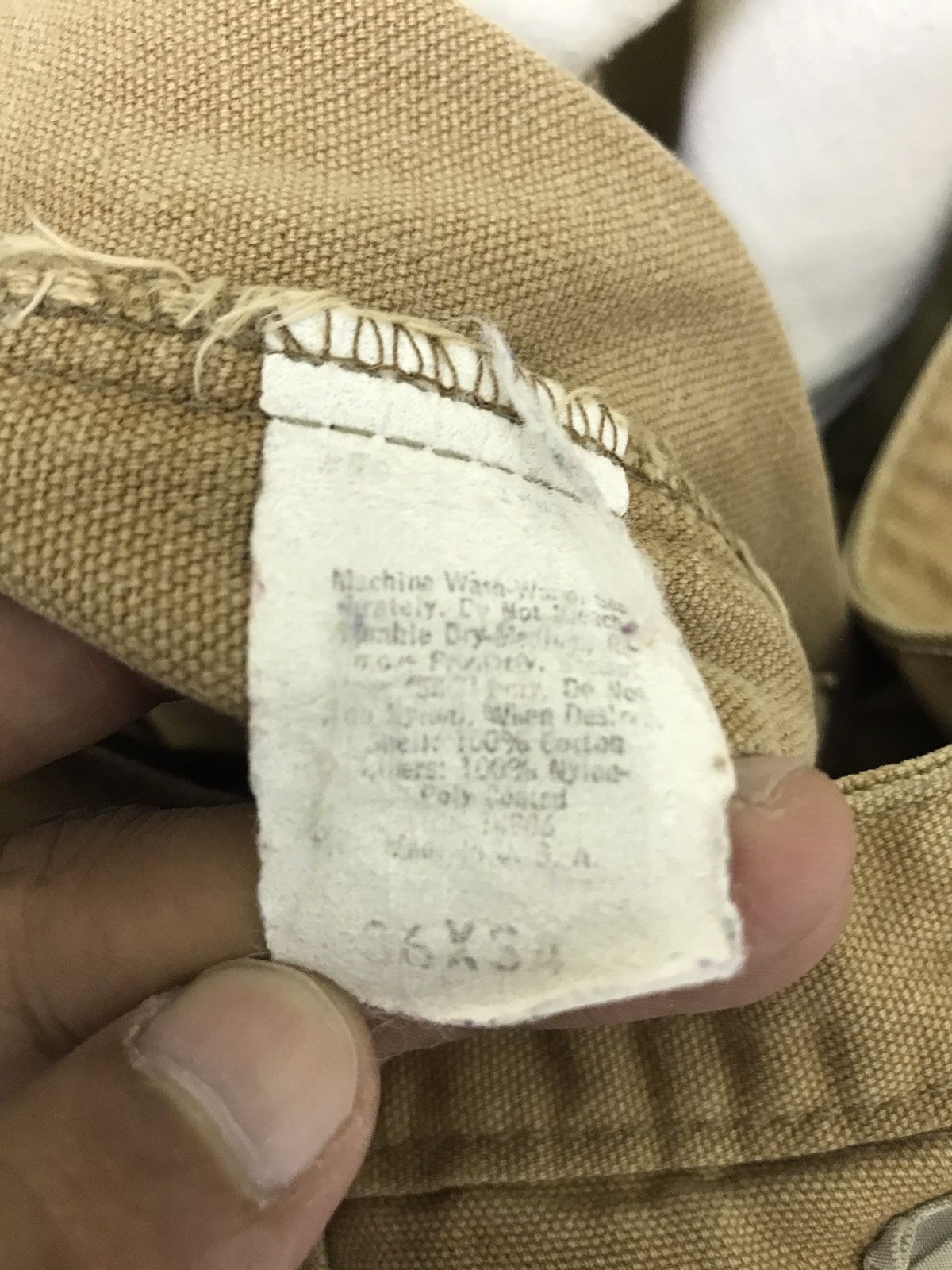 Carhartt 🛠Rare Vtg 70s Carhartt Cotton Duck Nylon Attached Regular Size US 32 / EU 48 - 15 Thumbnail