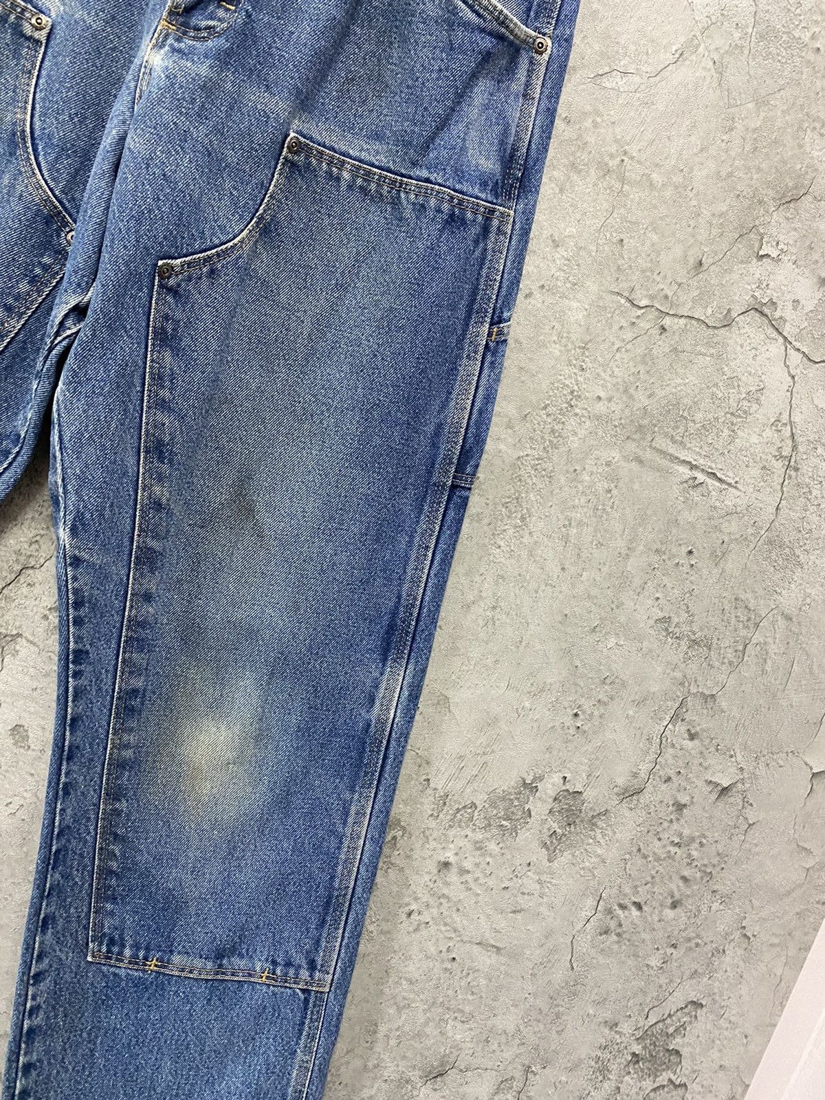 Vintage × Wrangler Vintage Faded Wrangler Double Knee Carpenter Denim Pants Size US 34 / EU 50 - 7 Thumbnail