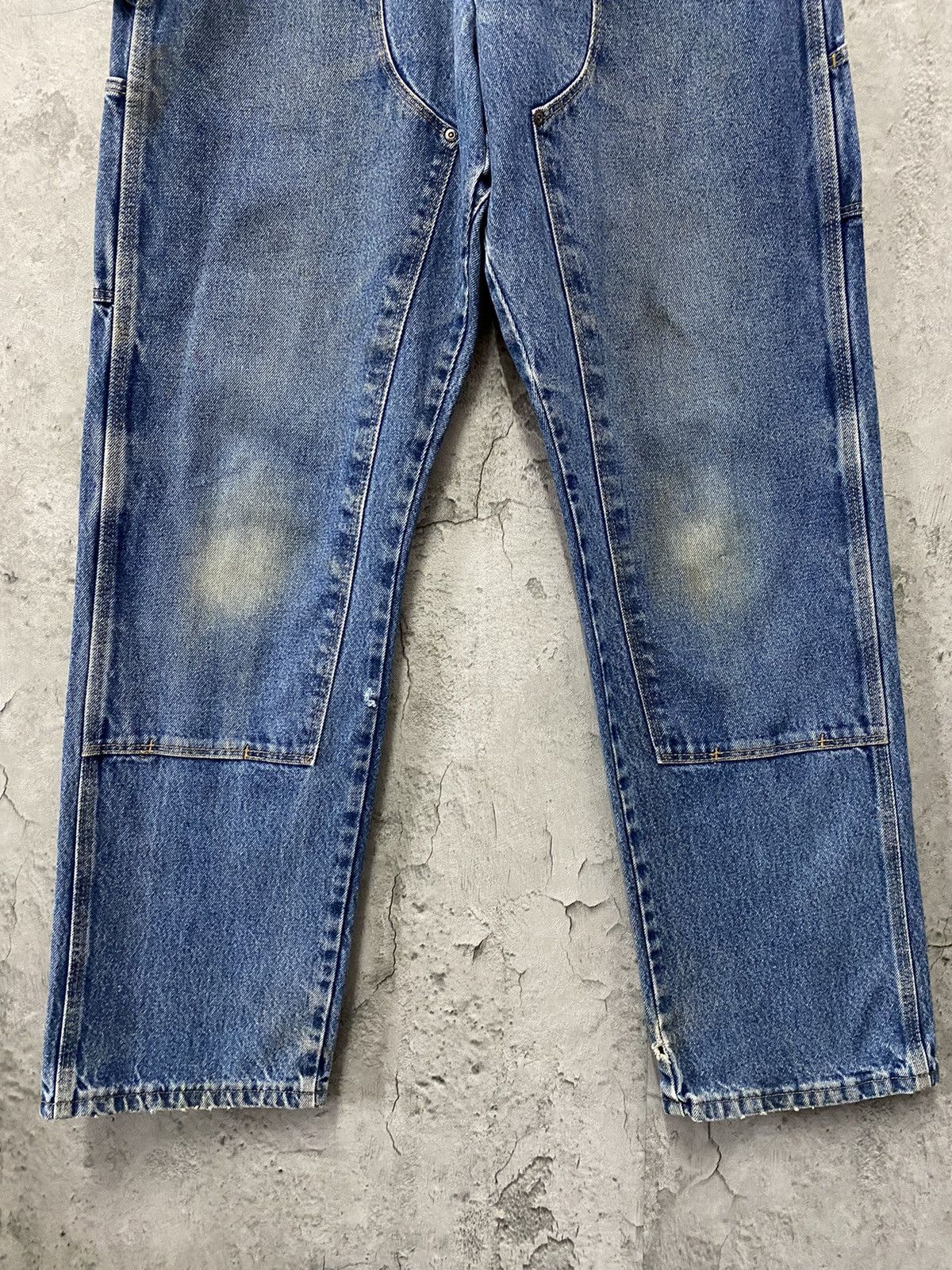 Vintage × Wrangler Vintage Faded Wrangler Double Knee Carpenter Denim Pants Size US 34 / EU 50 - 5 Thumbnail