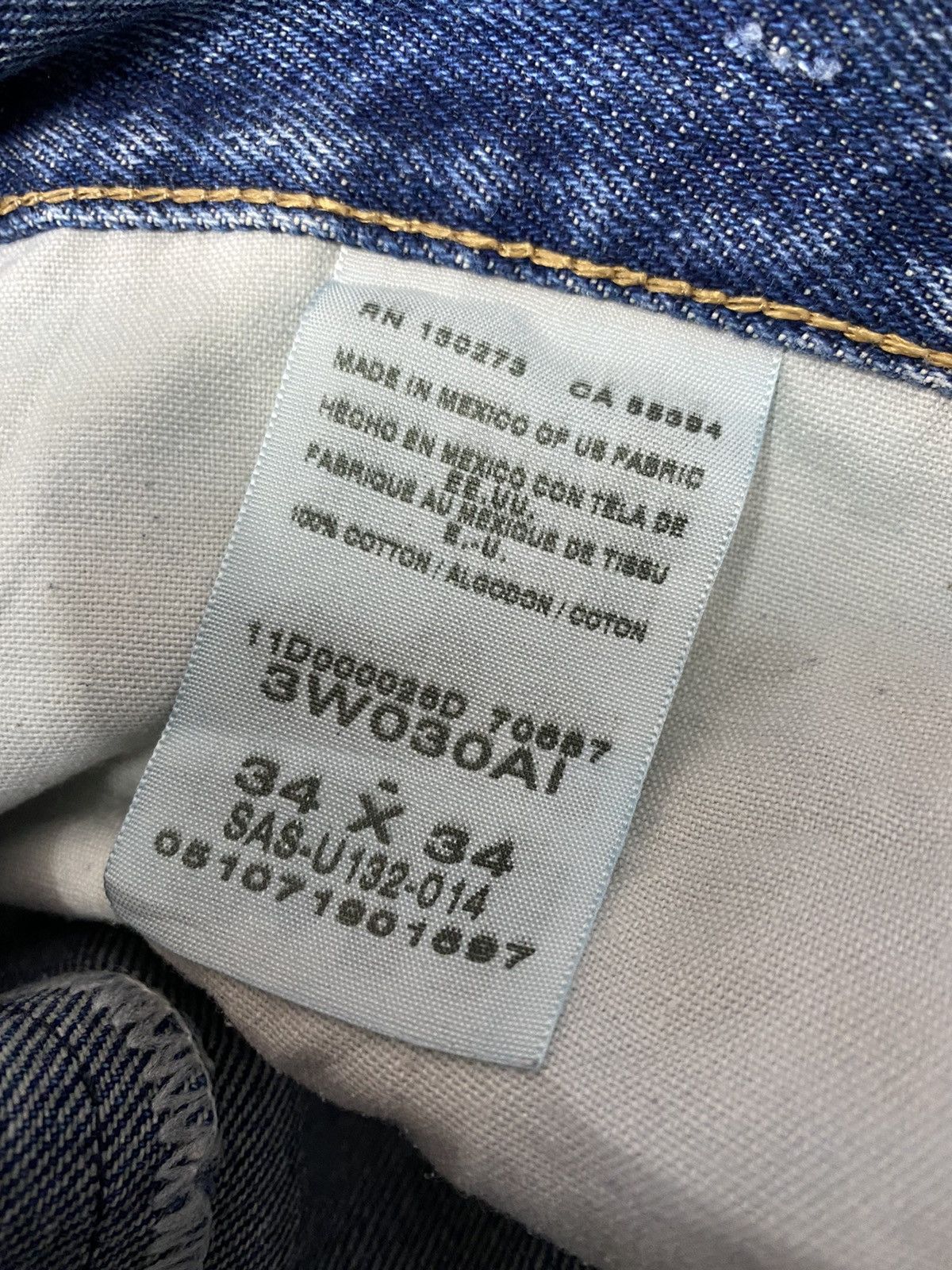 Vintage × Wrangler Vintage Faded Wrangler Double Knee Carpenter Denim Pants Size US 34 / EU 50 - 14 Thumbnail