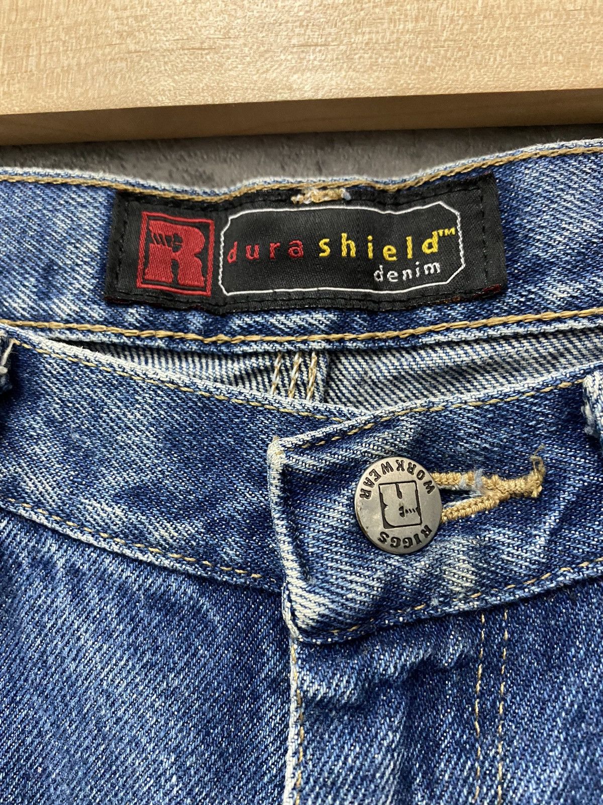 Vintage × Wrangler Vintage Faded Wrangler Double Knee Carpenter Denim Pants Size US 34 / EU 50 - 12 Thumbnail
