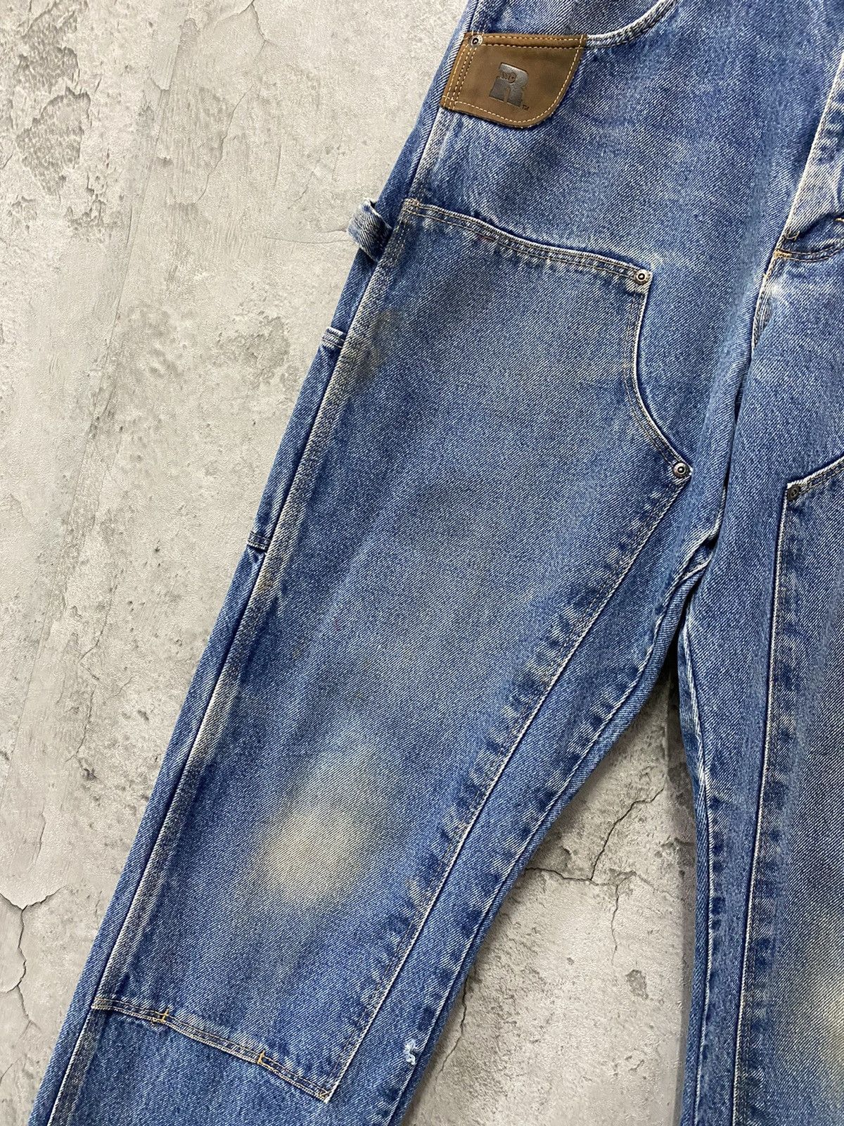 Vintage × Wrangler Vintage Faded Wrangler Double Knee Carpenter Denim Pants Size US 34 / EU 50 - 6 Thumbnail