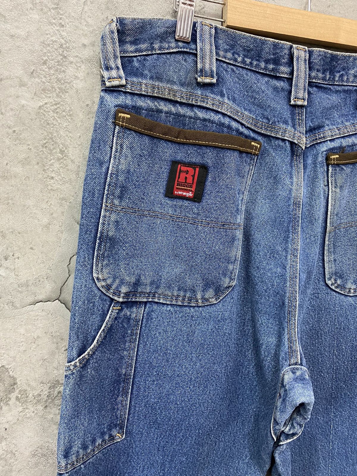 Vintage × Wrangler Vintage Faded Wrangler Double Knee Carpenter Denim Pants Size US 34 / EU 50 - 10 Thumbnail