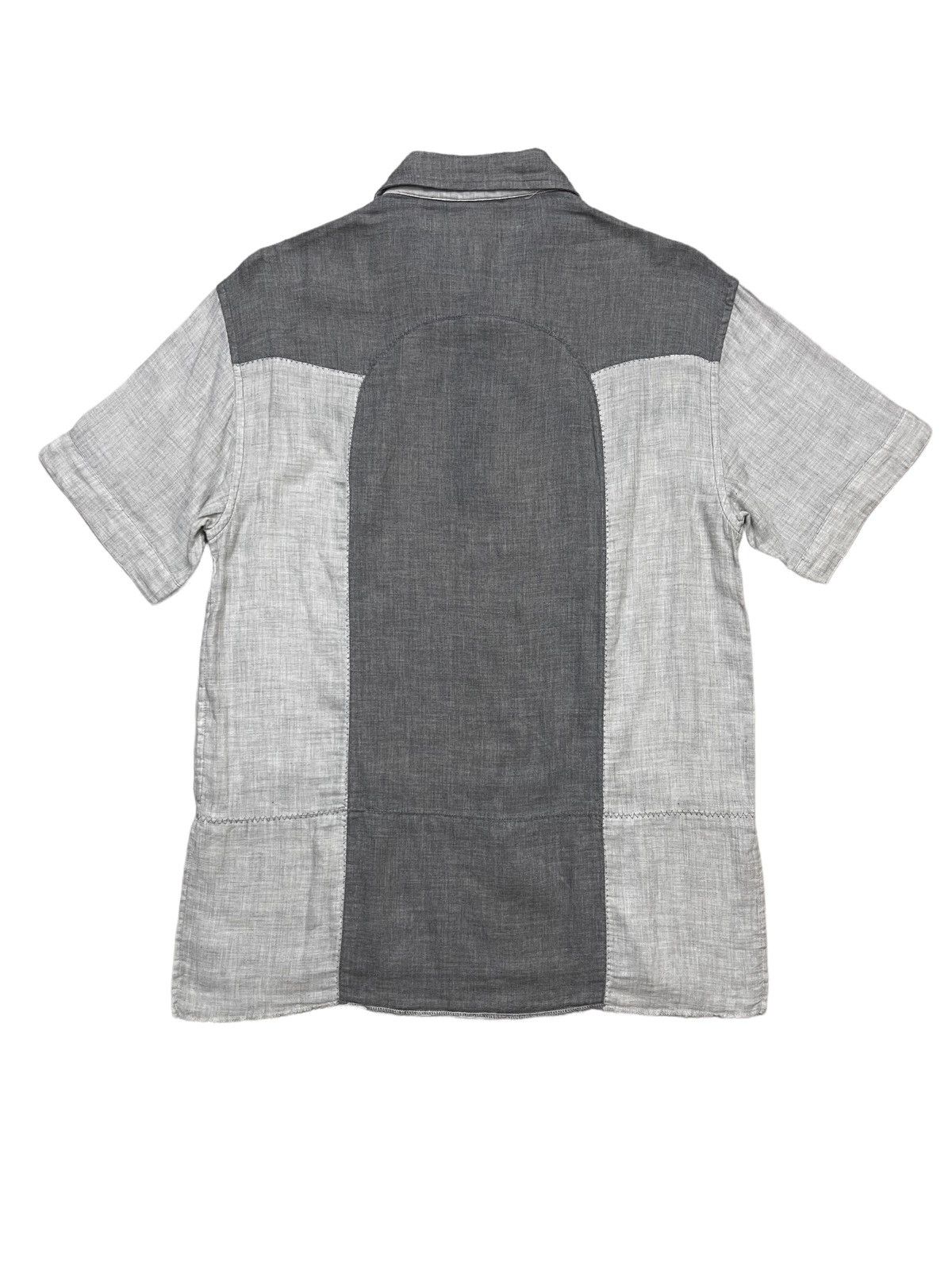 Japanese Brand Inpaichthys Kerri Hybrid Patchwork Polo Shirt Size US M / EU 48-50 / 2 - 2 Thumbnail