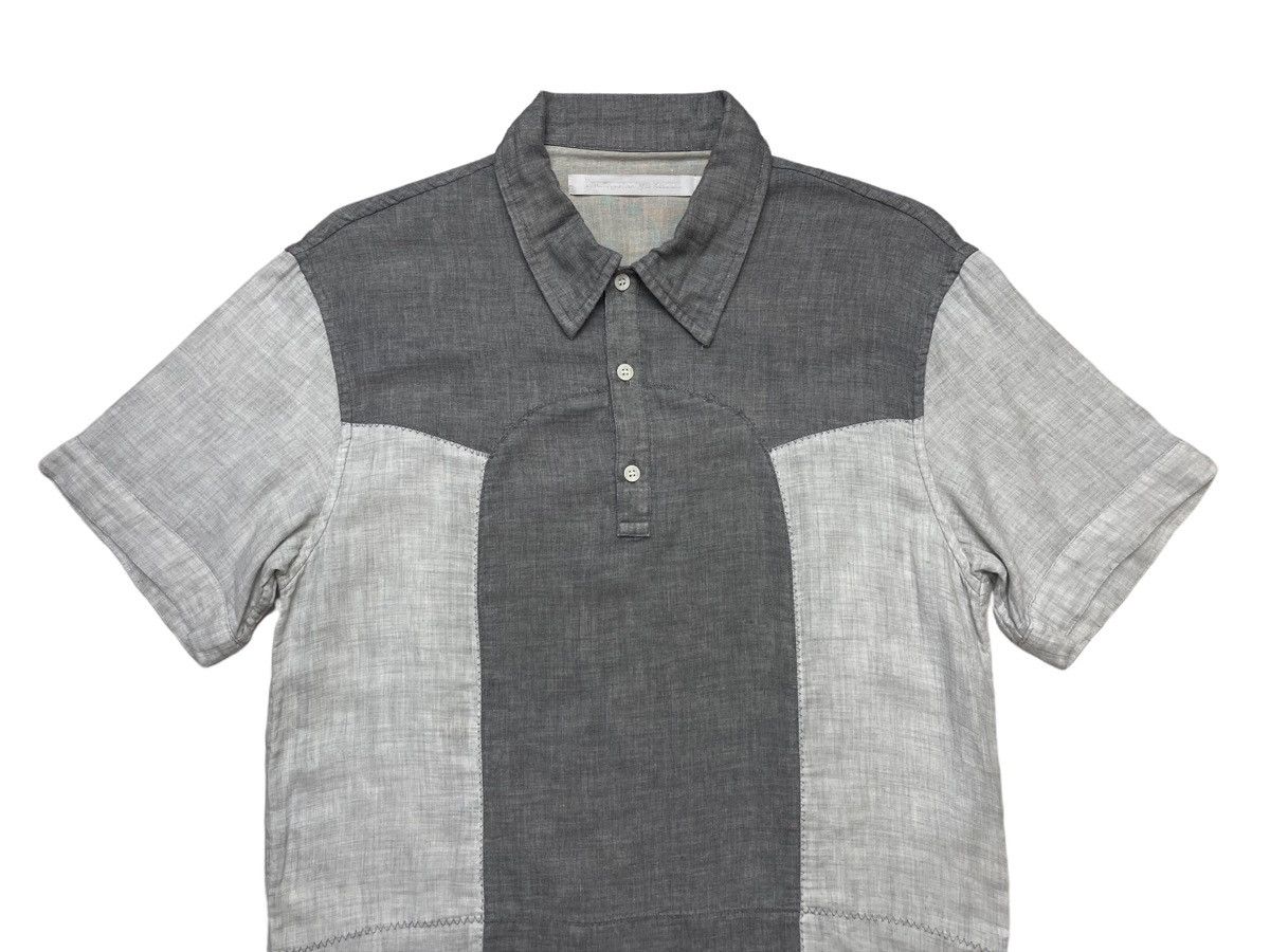 Japanese Brand Inpaichthys Kerri Hybrid Patchwork Polo Shirt Size US M / EU 48-50 / 2 - 3 Thumbnail