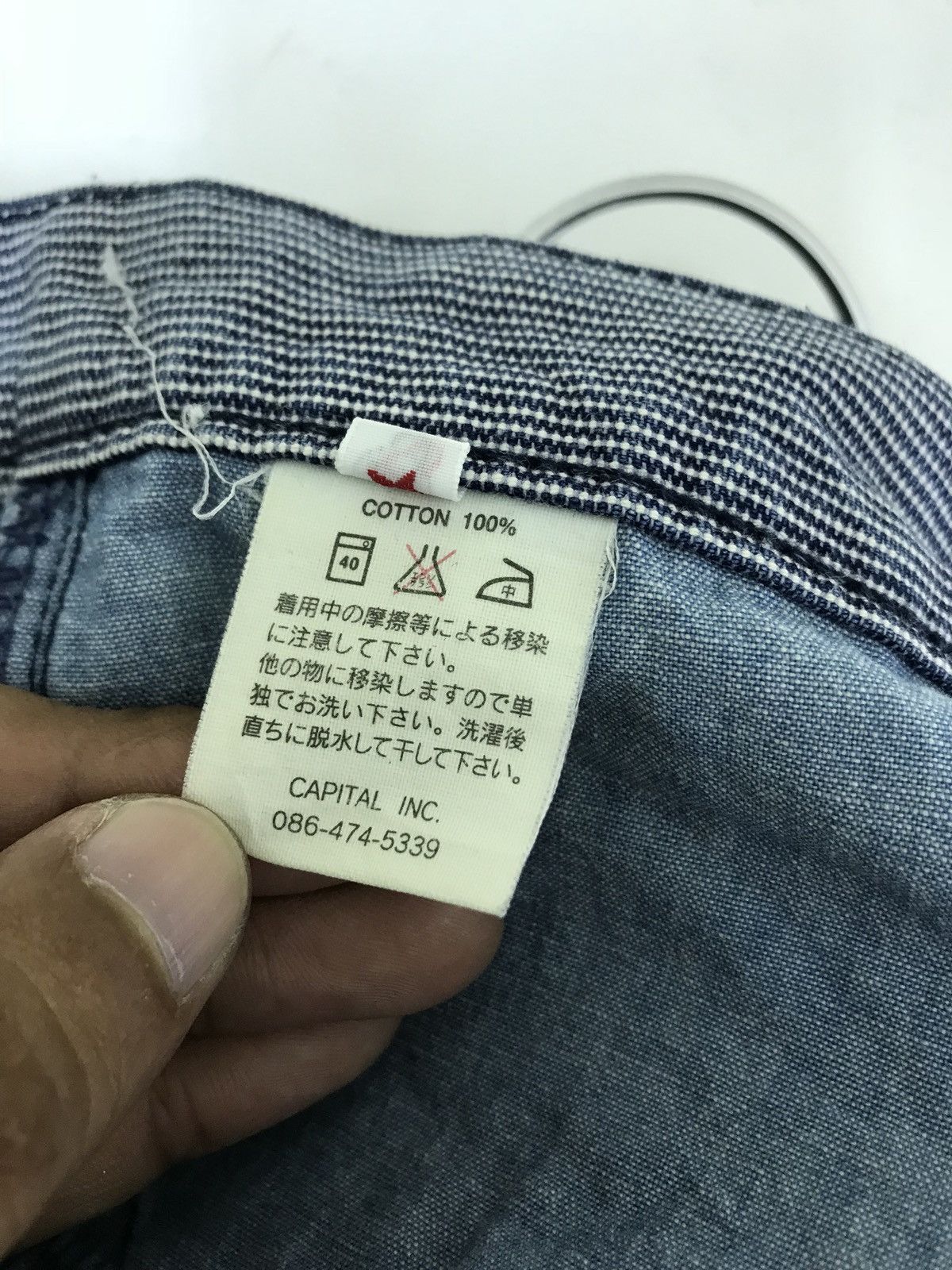 Kapital ☢ Vtg 90s Kapital Hickory Pinstriped Short Pant Size US 30 / EU 46 - 5 Thumbnail