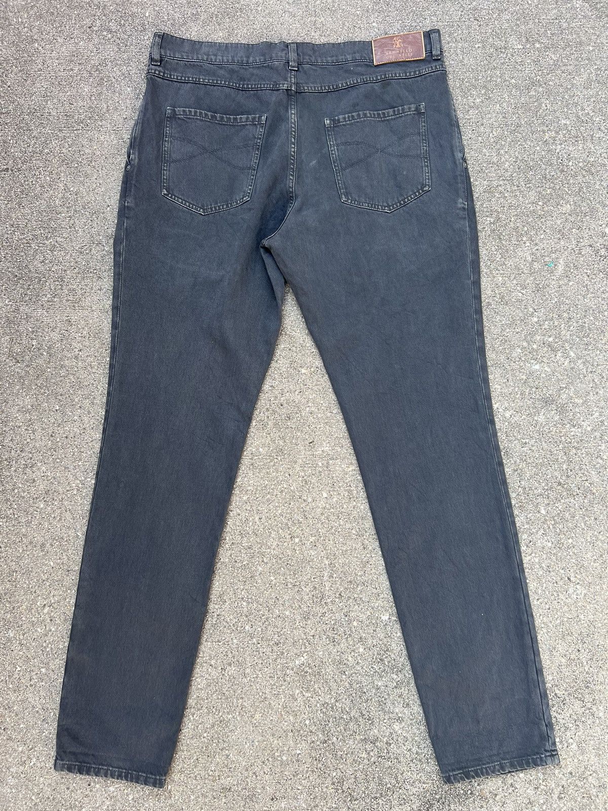 Brunello Cucinelli Brunello Cucileni Fade Black Denim Skinny Pant Size US 36 / EU 52 - 5 Thumbnail
