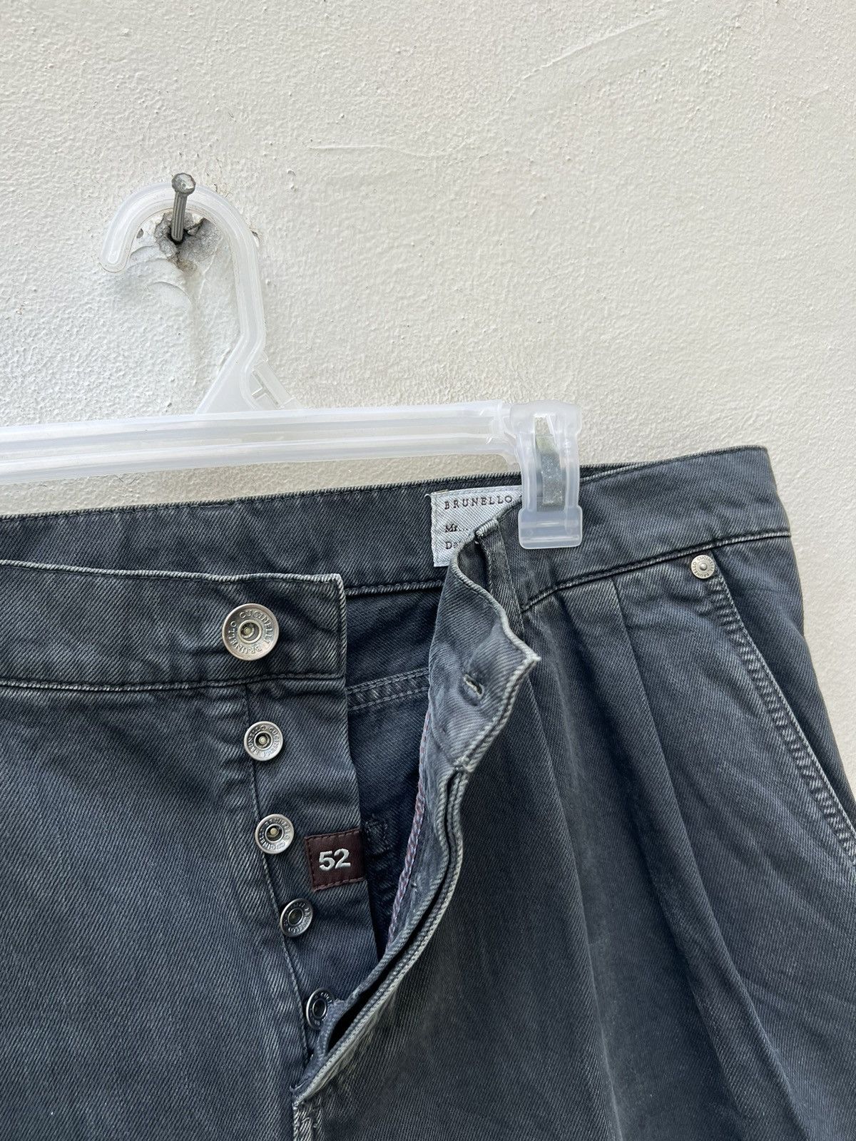 Brunello Cucinelli Brunello Cucileni Fade Black Denim Skinny Pant Size US 36 / EU 52 - 8 Thumbnail