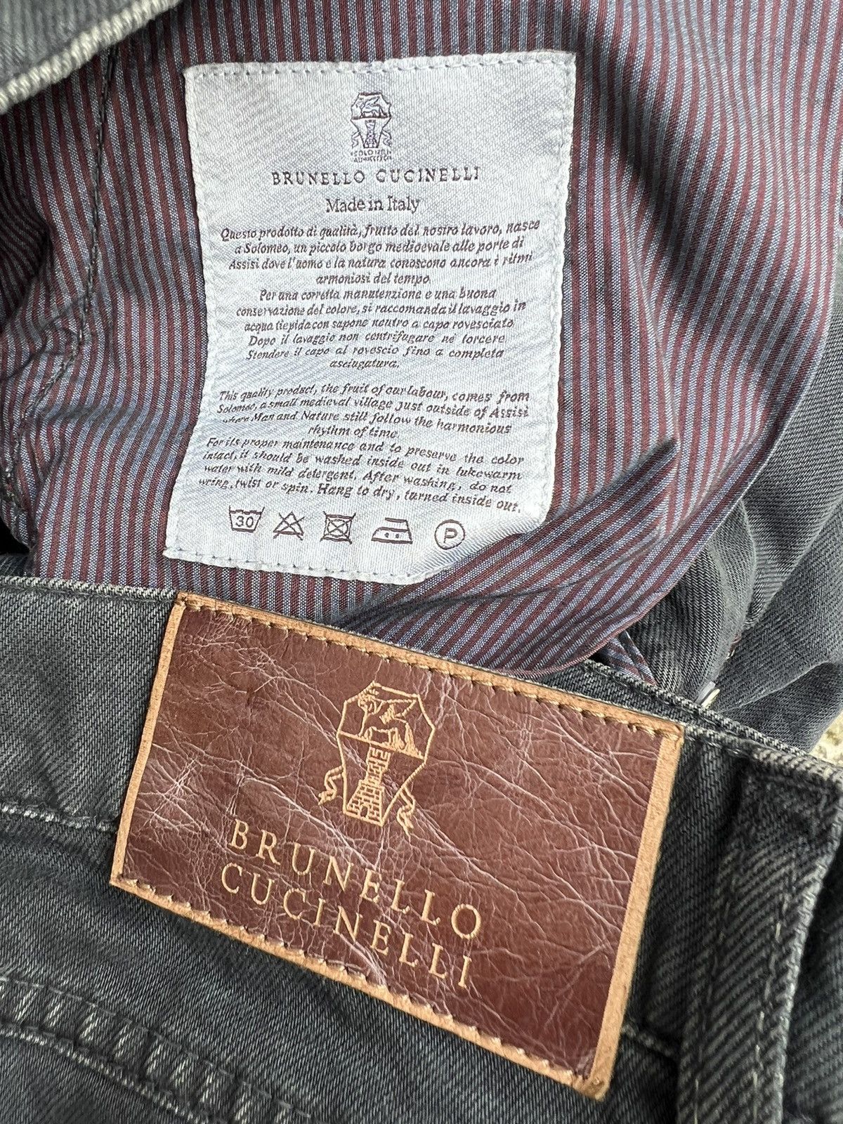 Brunello Cucinelli Brunello Cucileni Fade Black Denim Skinny Pant Size US 36 / EU 52 - 20 Thumbnail