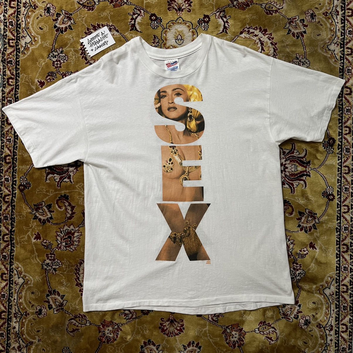 Vintage 1991 Vintage Madonna SEX Erotica T Shirt | Grailed