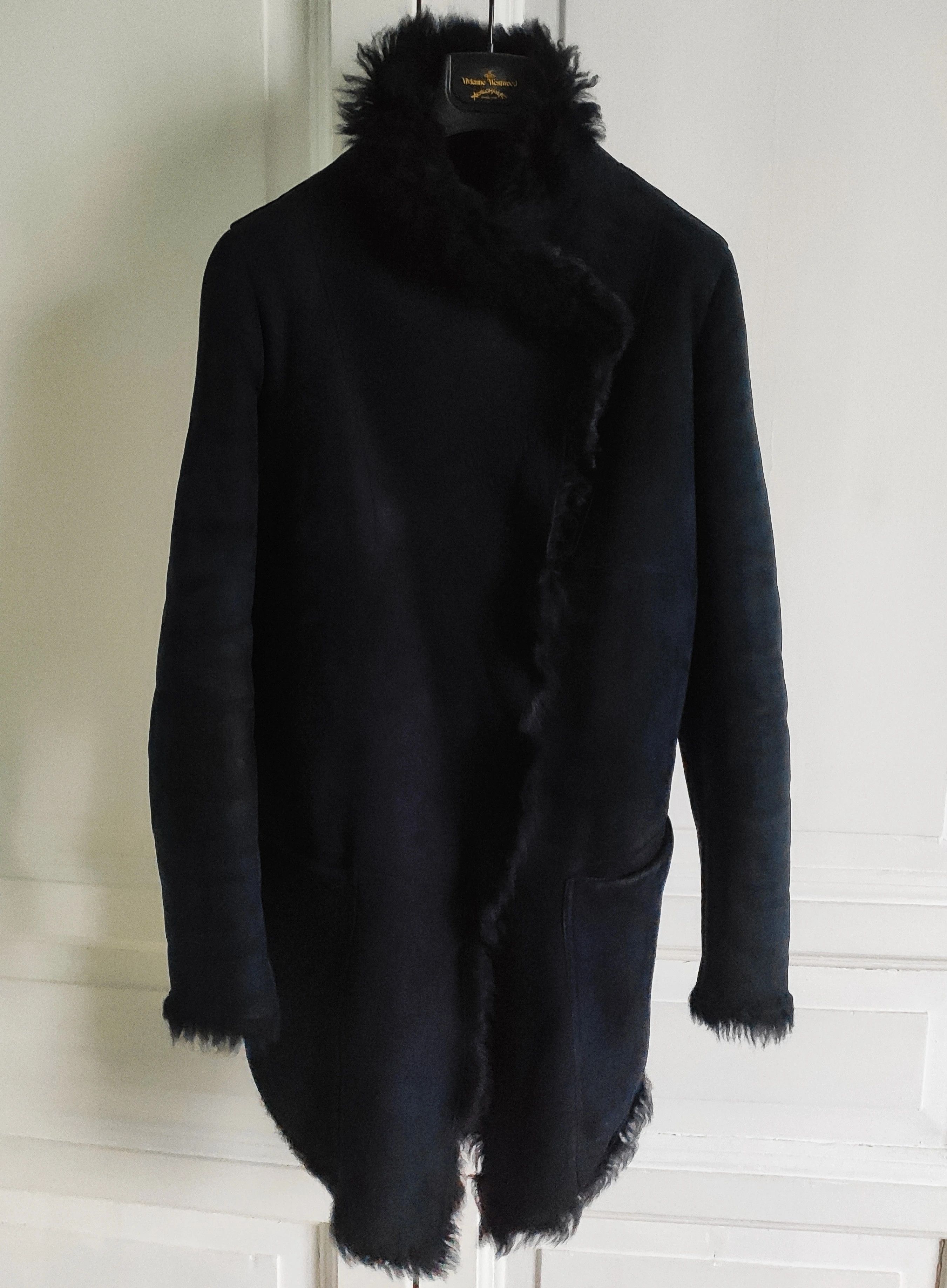 Giorgio Brato Asymmetrical shearling coat Size US XXS / EU 40 - 2 Thumbnail