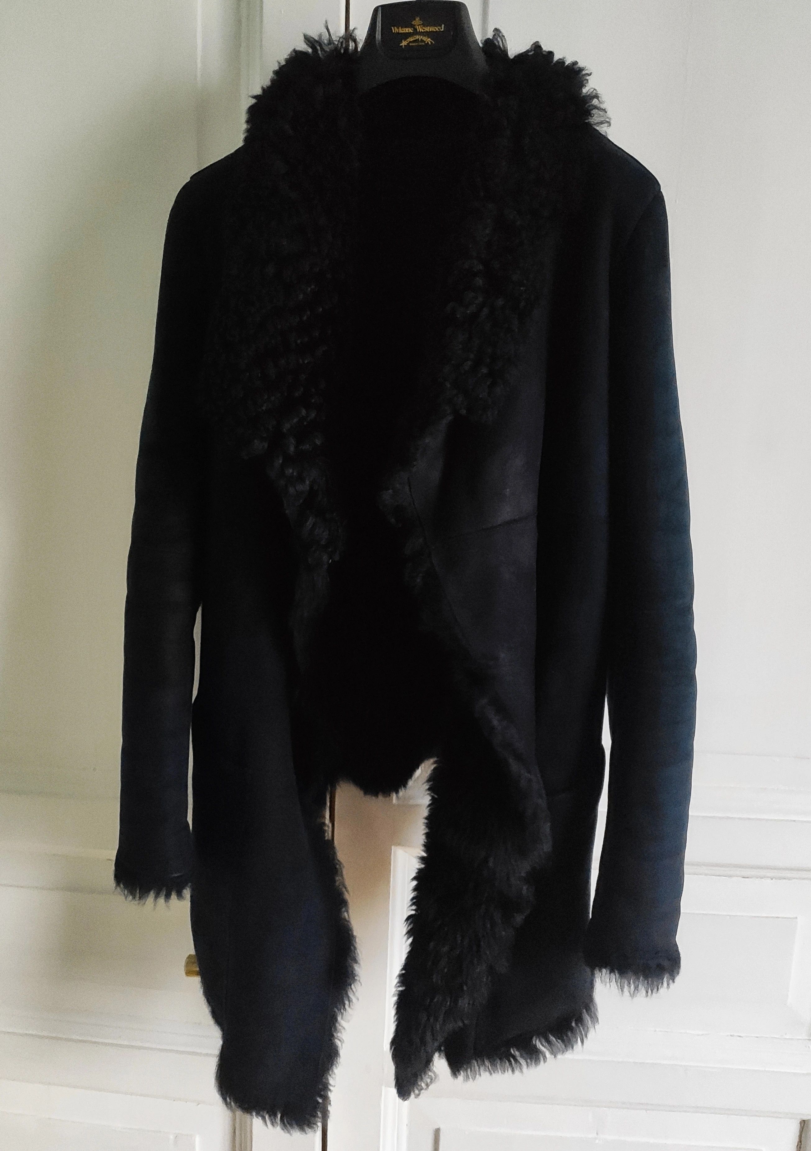 Giorgio Brato Asymmetrical shearling coat Size US XXS / EU 40 - 7 Thumbnail