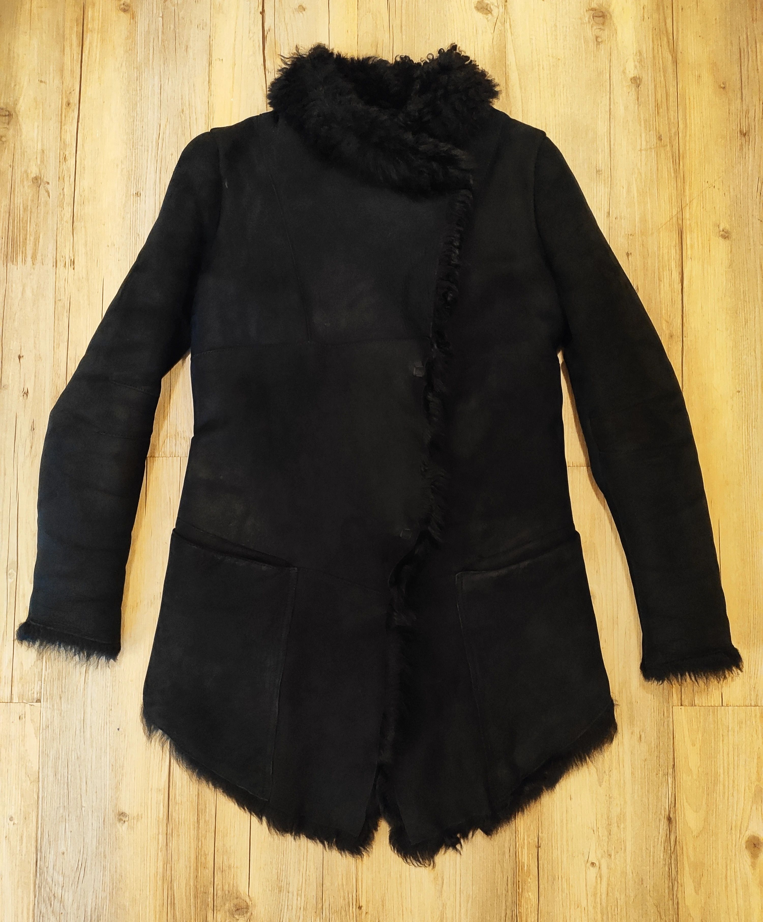 Giorgio Brato Asymmetrical shearling coat Size US XXS / EU 40 - 4 Thumbnail