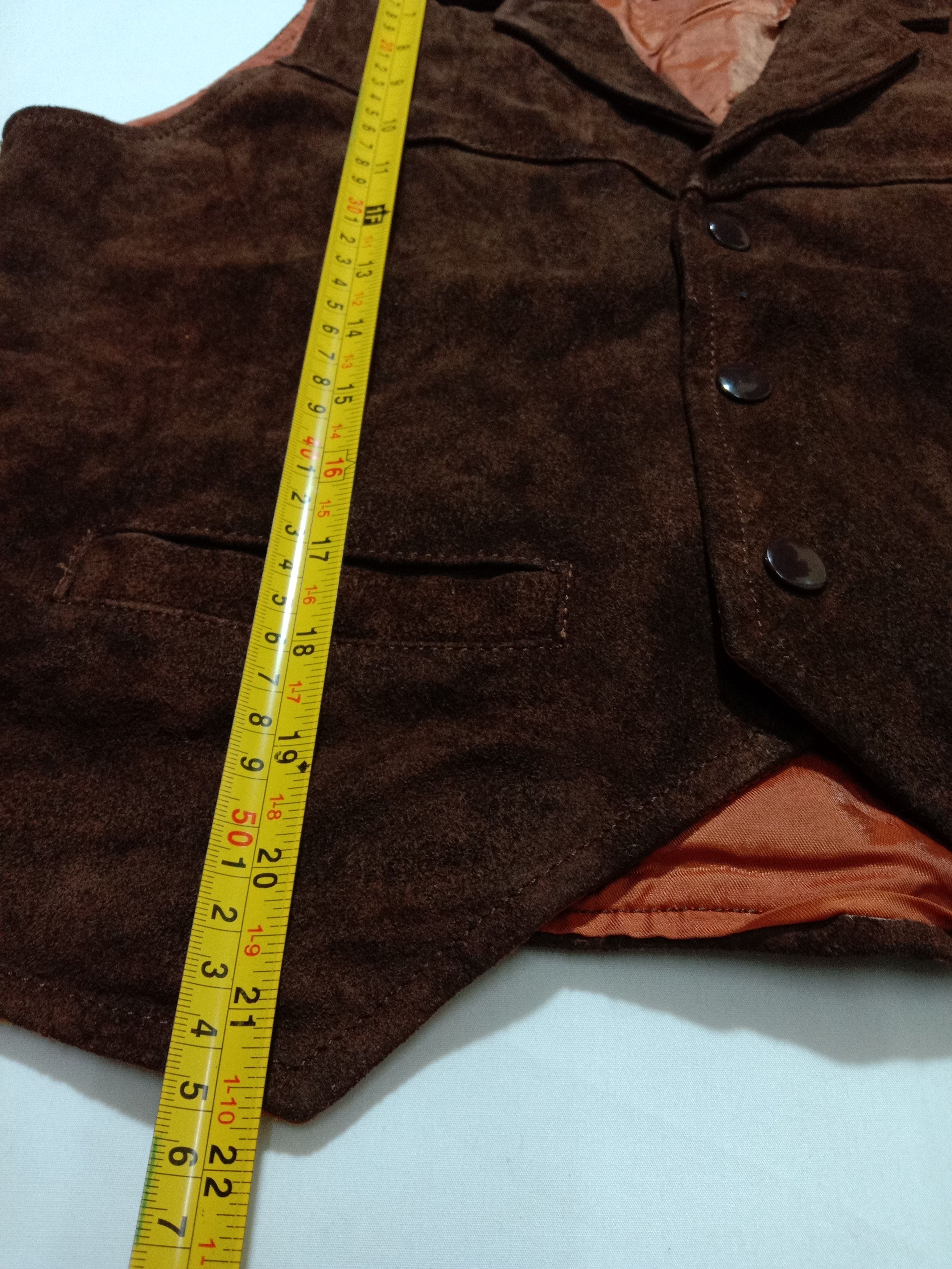 Branded Leather Branded Leather Snap Button Vest Jacket Size US S / EU 44-46 / 1 - 8 Thumbnail