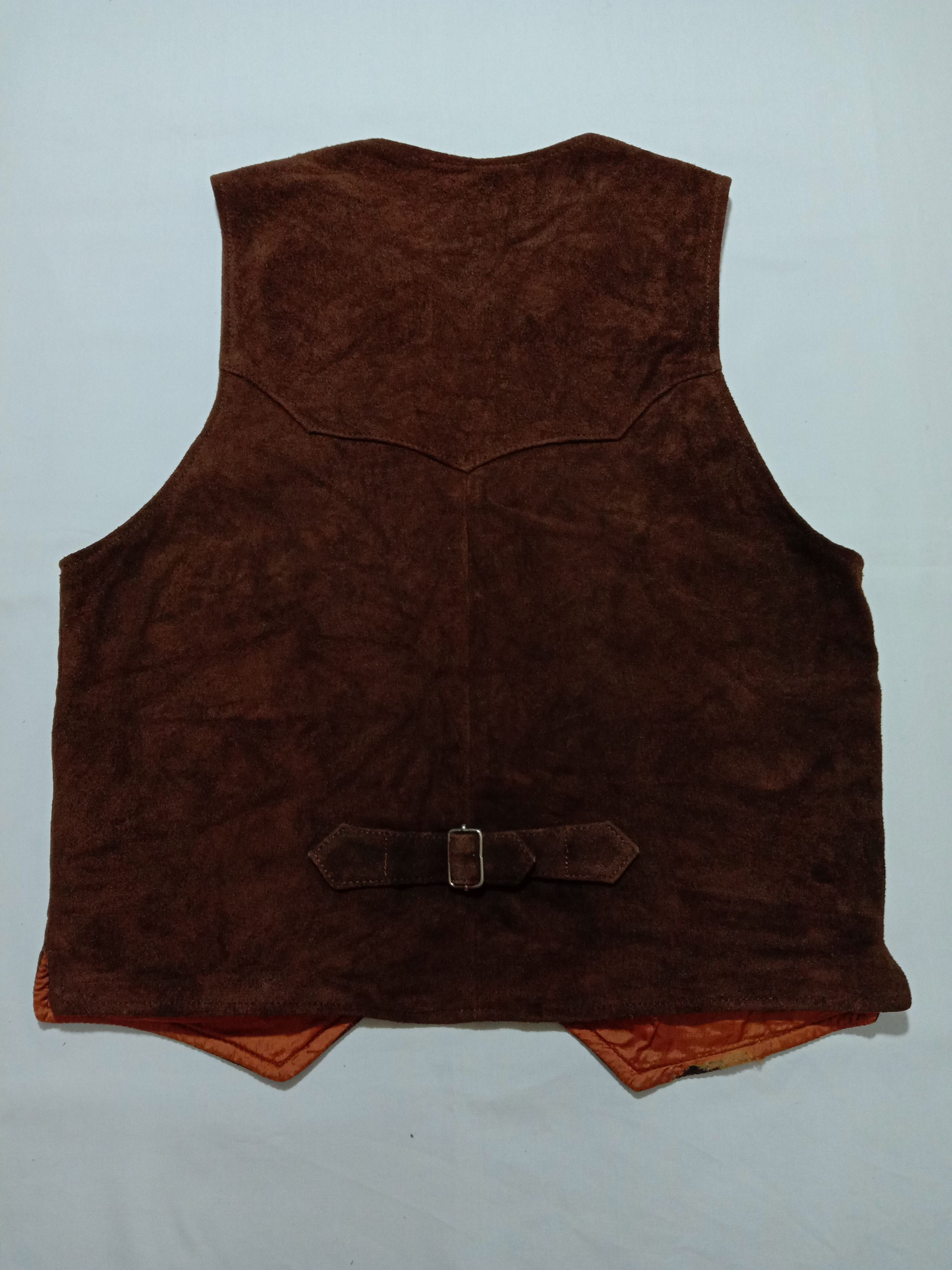 Branded Leather Branded Leather Snap Button Vest Jacket Size US S / EU 44-46 / 1 - 5 Thumbnail