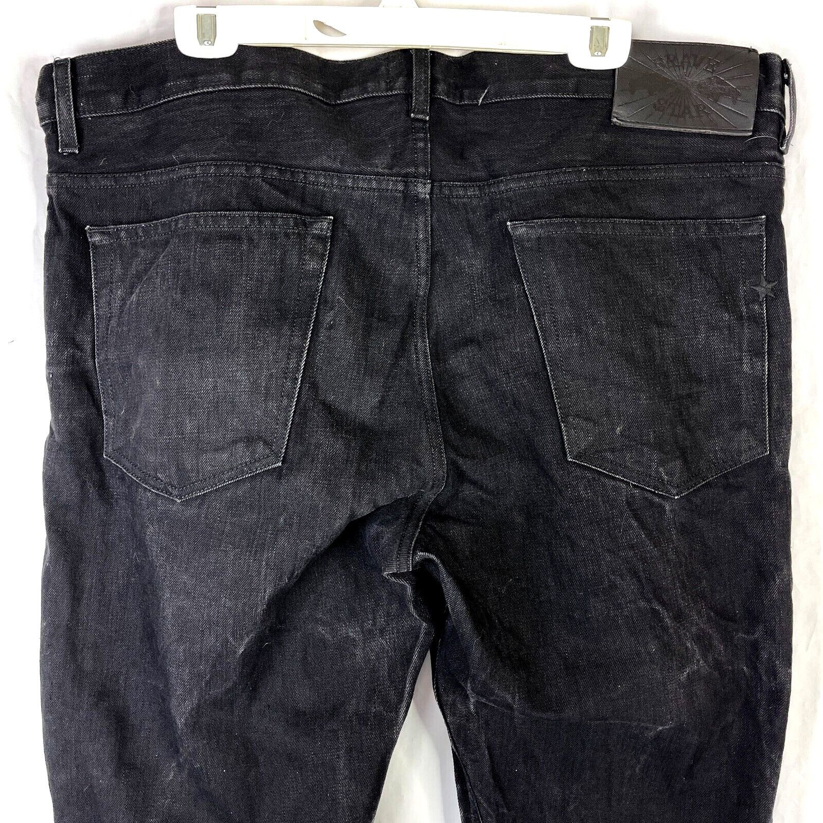 Brave Star Selvage Japan Sable Black Denim Jeans 43 x 35 Tru