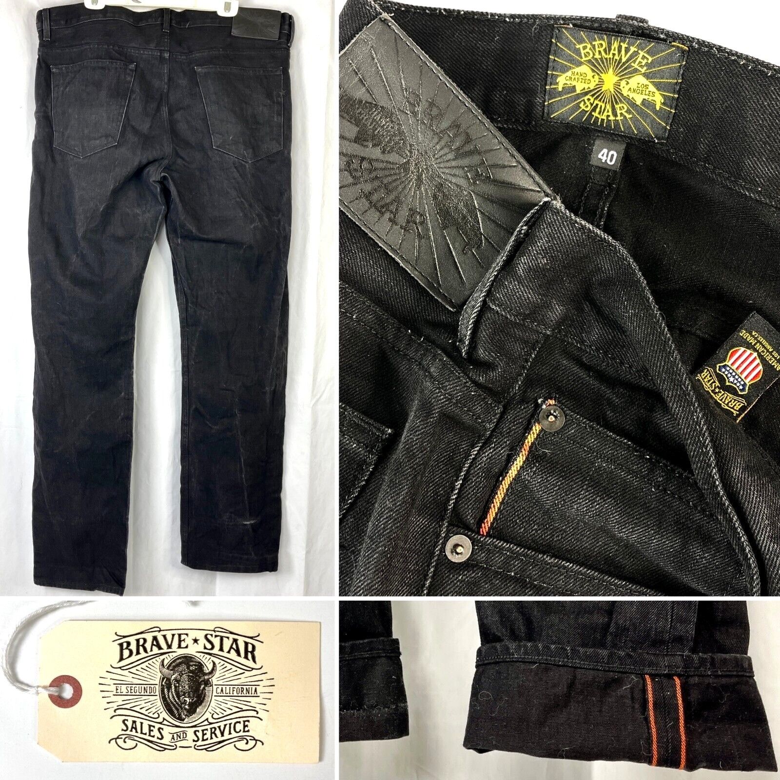 Brave Star Double Black Selvedge Brave Star Selvage Japan Sable - Main Image