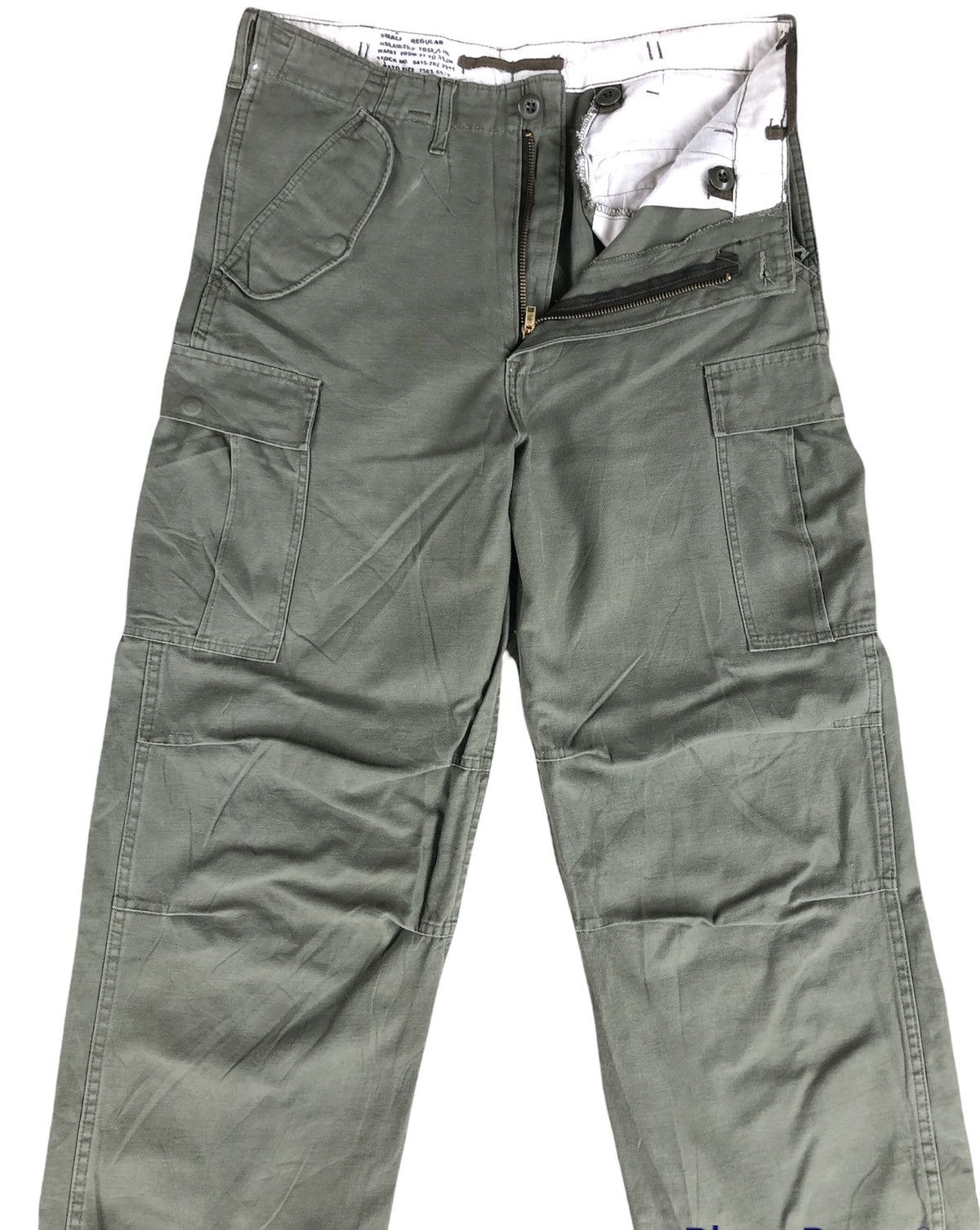 Vintage Vintage Army Cargo Pants Tactical Pocket Olive Size US 32 / EU 48 - 3 Thumbnail