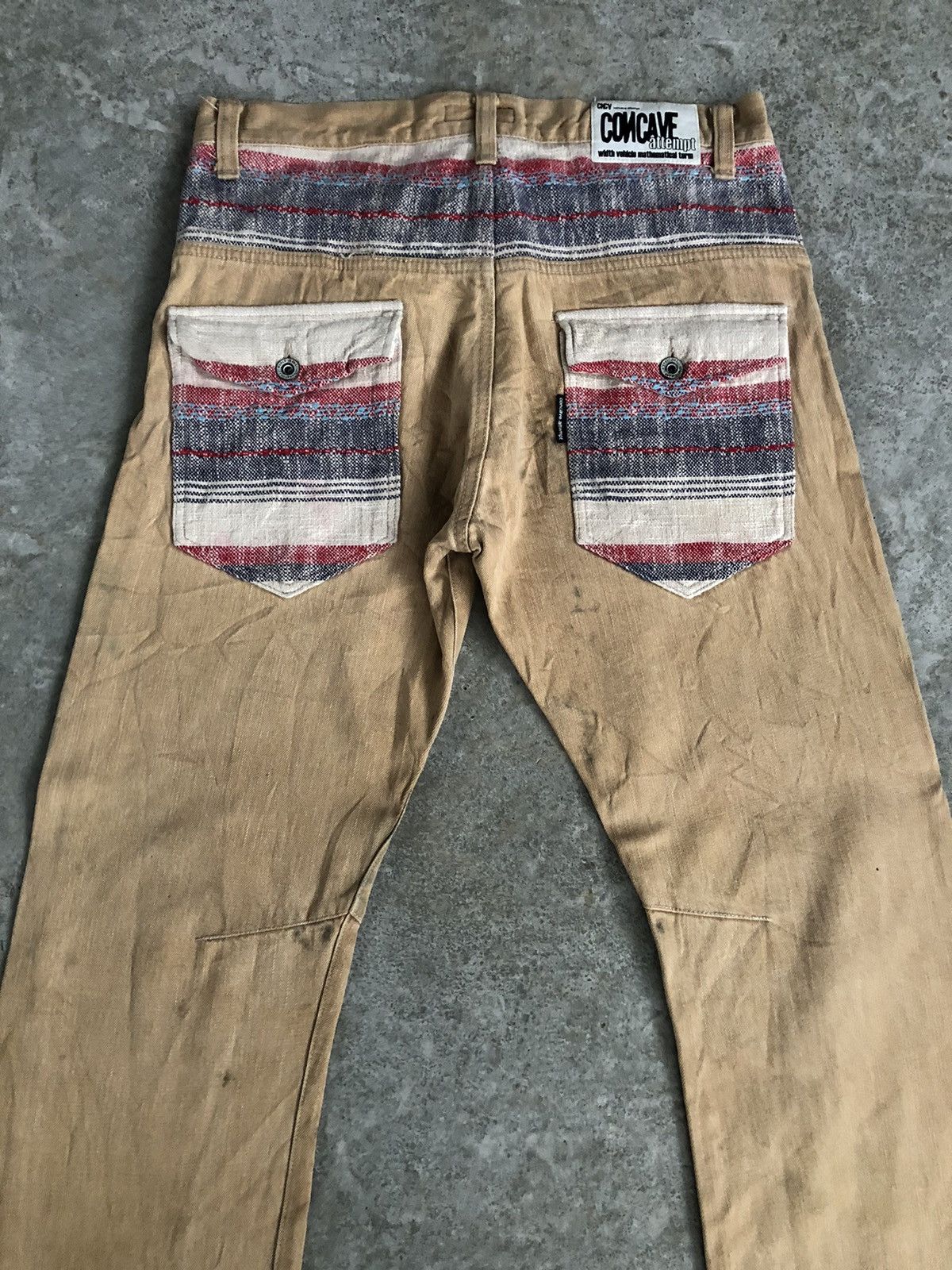 Japanese Brand Japanese Concave attempt Blanket Navajo Style Distressed Size US 33 - 8 Thumbnail