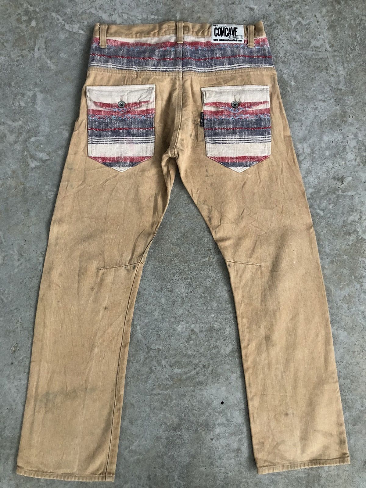 Japanese Brand Japanese Concave attempt Blanket Navajo Style Distressed Size US 33 - 1 Thumbnail