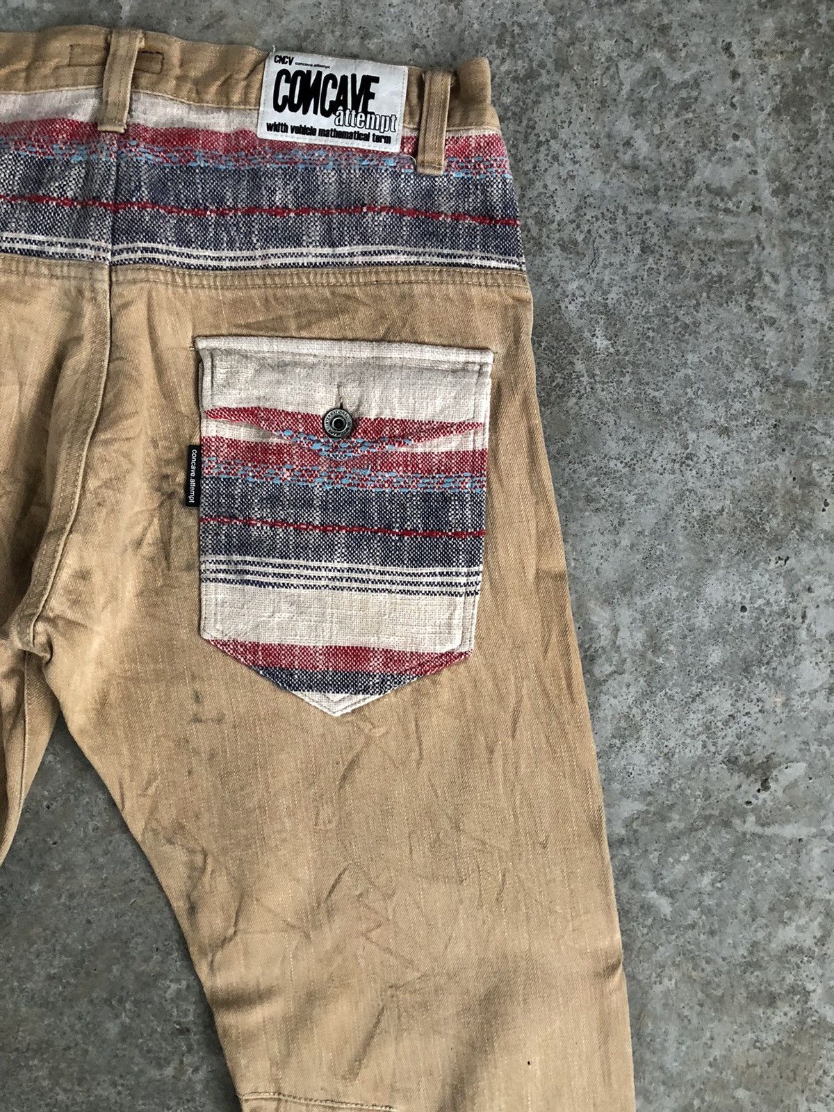 Japanese Brand Japanese Concave attempt Blanket Navajo Style Distressed Size US 33 - 10 Thumbnail
