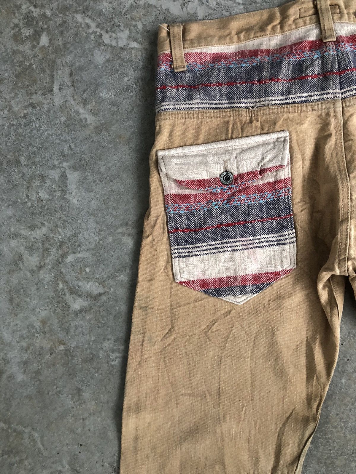 Japanese Brand Japanese Concave attempt Blanket Navajo Style Distressed Size US 33 - 9 Thumbnail