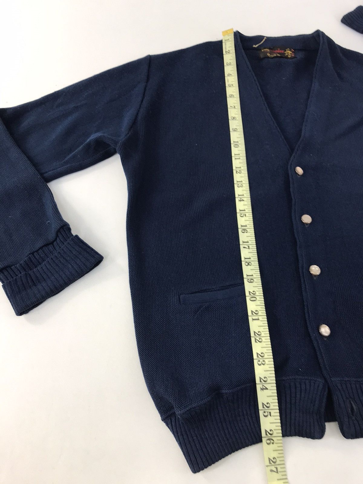 Japanese Brand × Vintage 70s 80s Munsingwear 100% Virgin Acryl Cardigan Knit K1063j Size US M / EU 48-50 / 2 - 11 Thumbnail