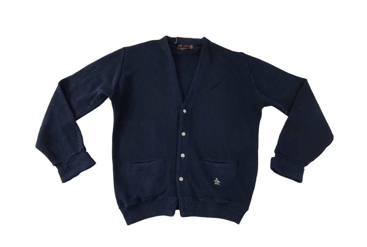 Japanese Brand × Vintage 70s 80s Munsingwear 100% Virgin Acryl Cardigan Knit K1063j Size US M / EU 48-50 / 2 - 1 Thumbnail