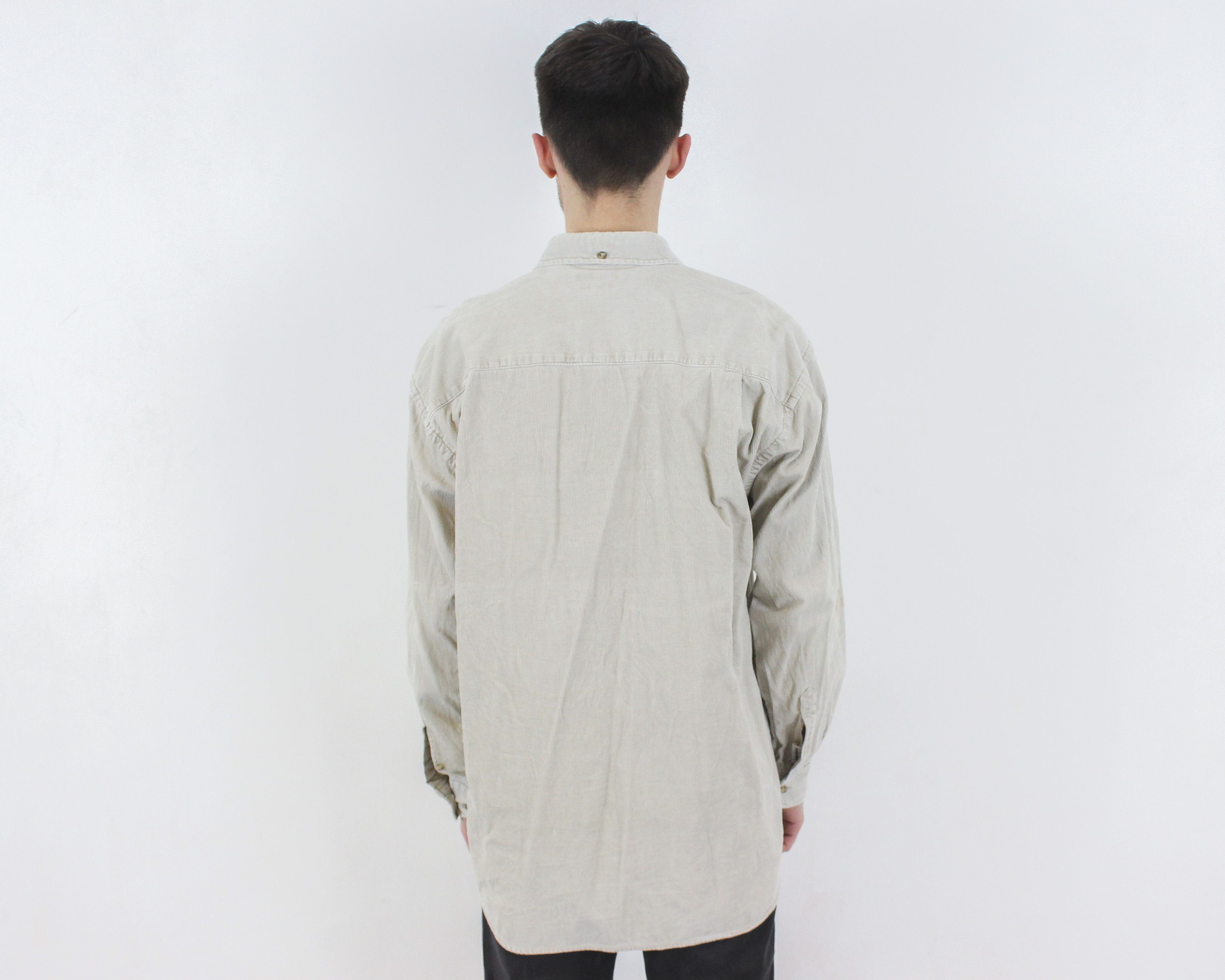 Tom Tailor Mens L Shirt Corduroy Soft Cotton Cords Long Sleeved Casual Size US L / EU 52-54 / 3 - 3 Thumbnail