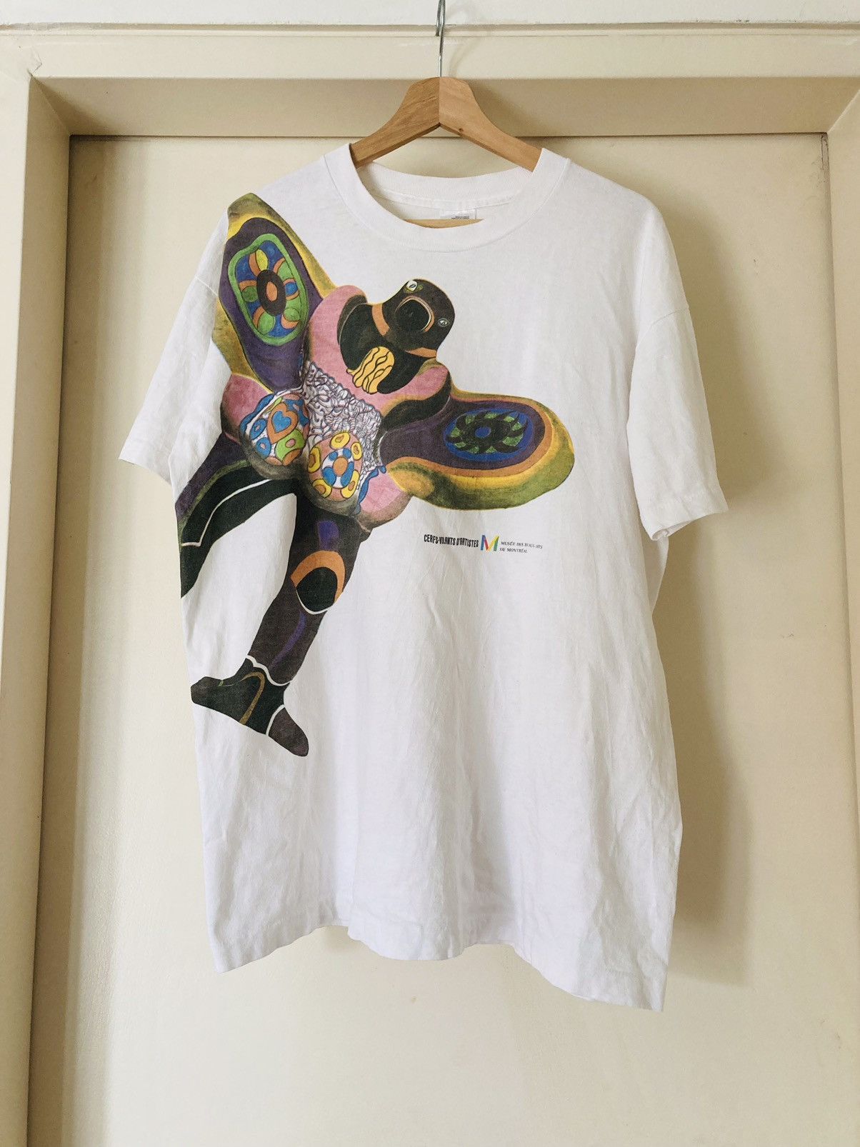 image of Vintage Art Tee By Gerhard Richter in White, Men's (Size XL)