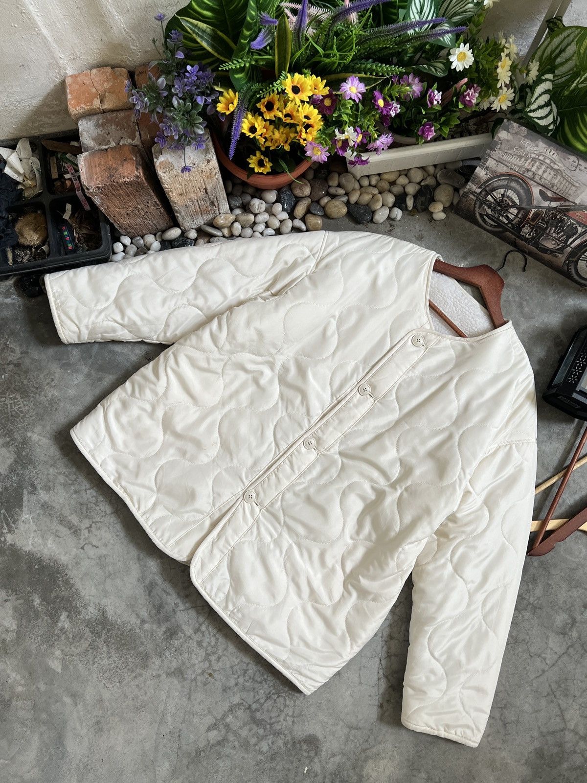Japanese Brand × Vintage Vintage 🖤 Gu Deep Pile Sherpa Riversible Cardigan Jacket Size US XL / EU 56 / 4 - 13 Thumbnail