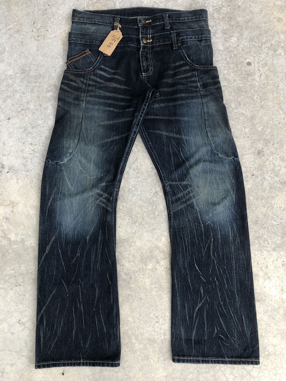 Wrangler Double Waist Distressed Jeans