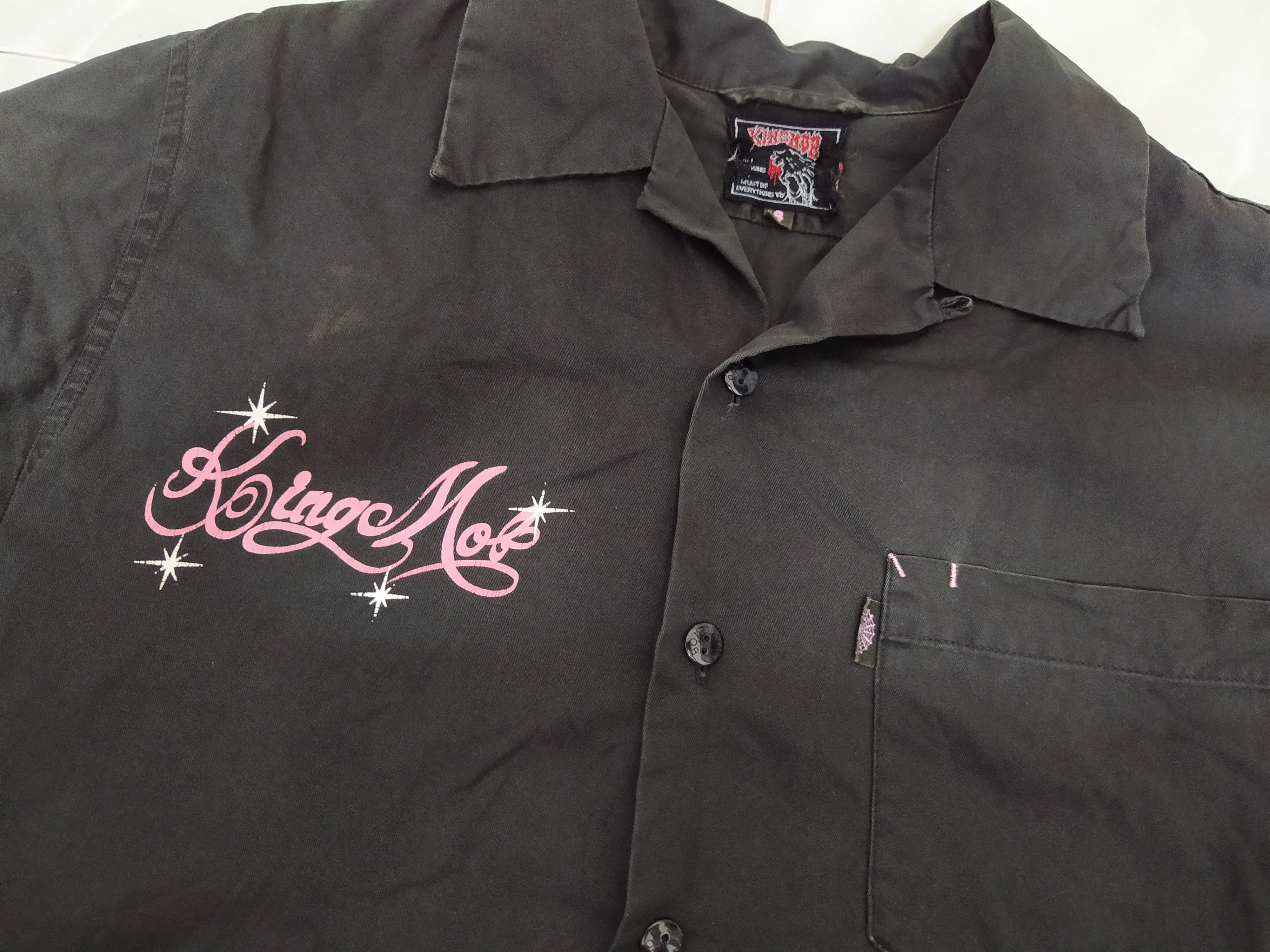 Japanese Brand THE KING MOB JAPAN SHIRT (B506) Size US S / EU 44-46 / 1 - 7 Thumbnail