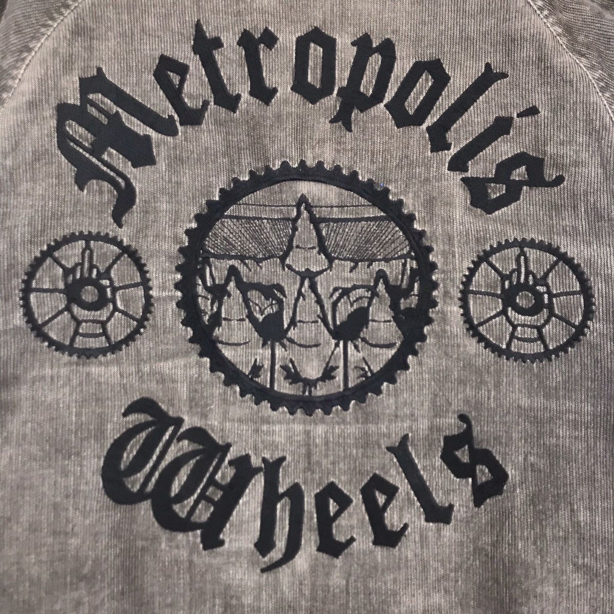 Vintage Metropolis Wheels Corduroy Varsity Jacket