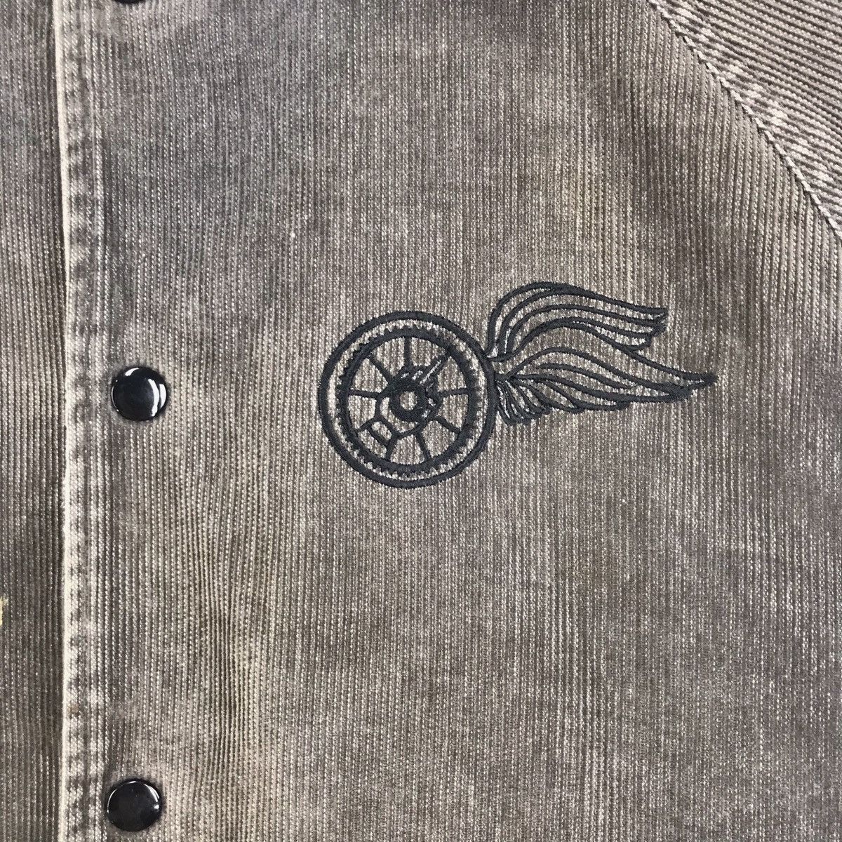 Vintage Metropolis Wheels Corduroy Varsity Jacket