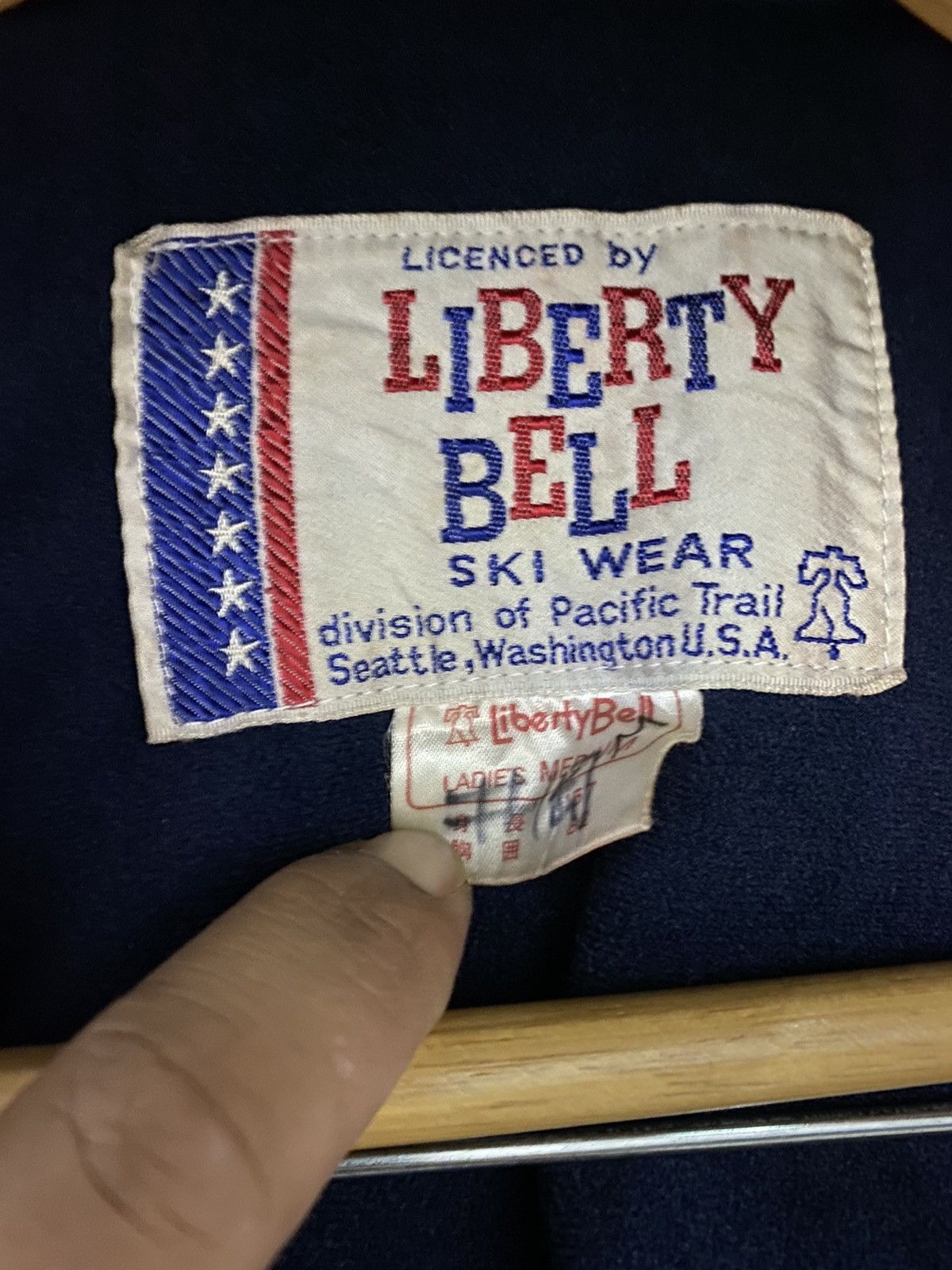 Japanese Brand × Liberty SUN FADDED LIBERTY BELL USA LATHERMO DISTRESSED JACKET Size S / US 4 / IT 40 - 15 Thumbnail