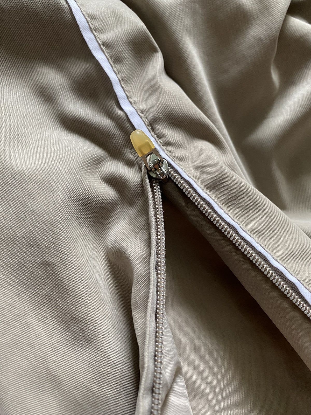 Nike × Vintage Vintage Nike Nylon Cream Sweatpants Y2K Drill Track Pants Size US 35 - 9 Thumbnail