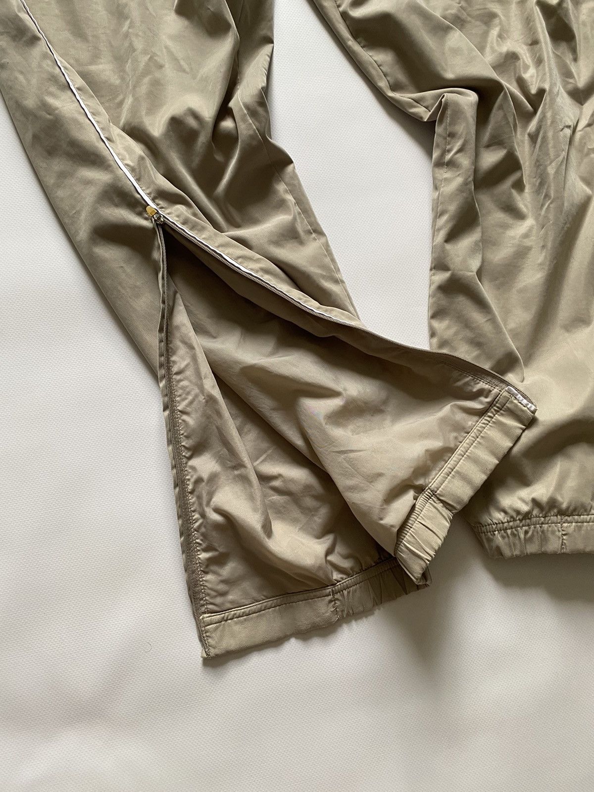 Nike × Vintage Vintage Nike Nylon Cream Sweatpants Y2K Drill Track Pants Size US 35 - 8 Thumbnail
