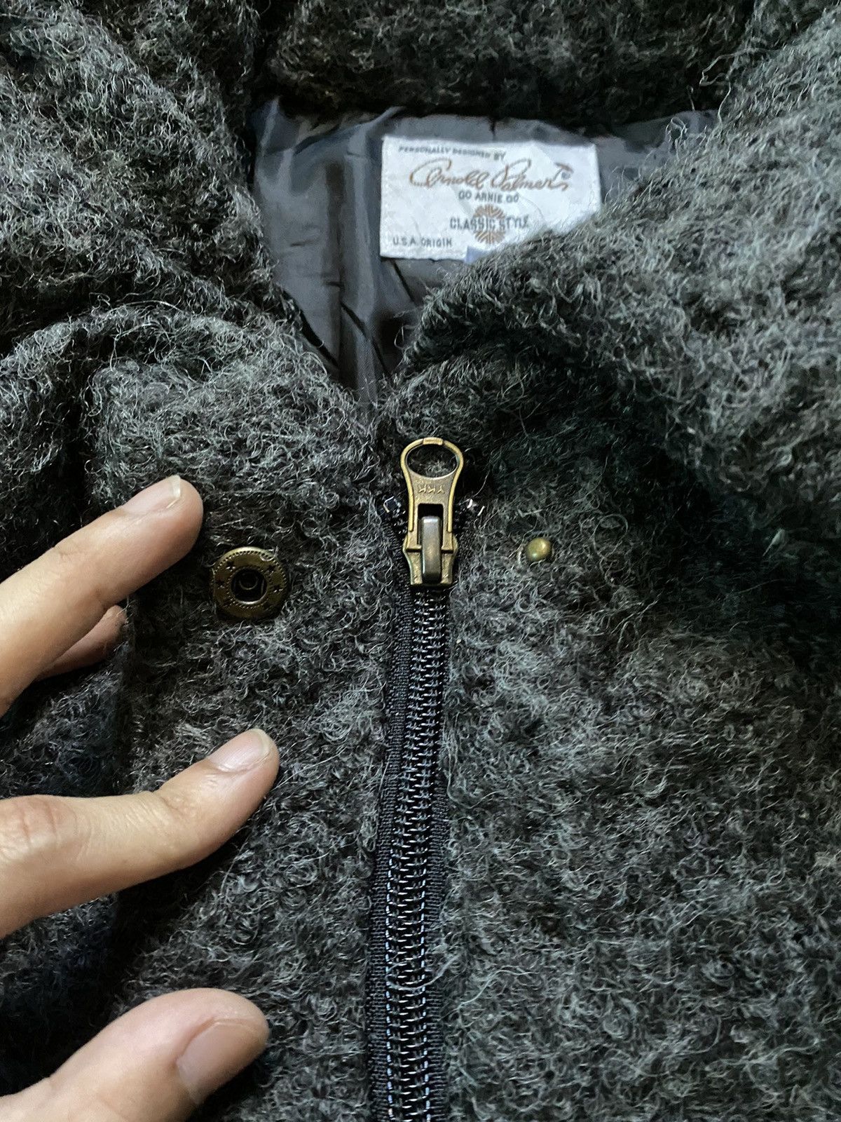 Enfants Riches Deprimes Vintage Arnold Palmer Mohair Wool Shawl Collar Jacket Unisex Size S / US 4 / IT 40 - 7 Thumbnail