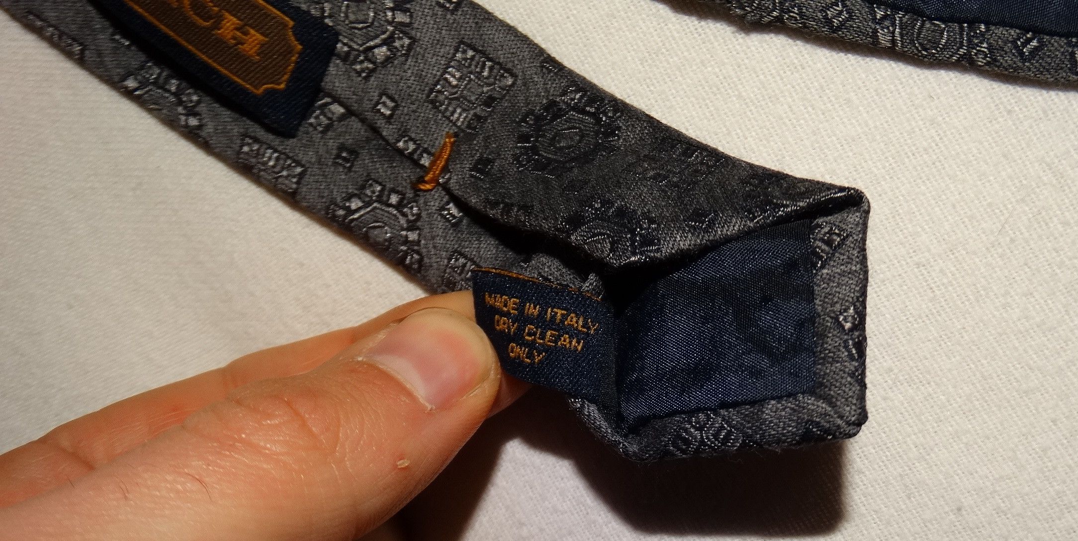Coach T3 Coach mayas monogram canvas logo tie made Italy silk Size ONE SIZE - 3 Thumbnail