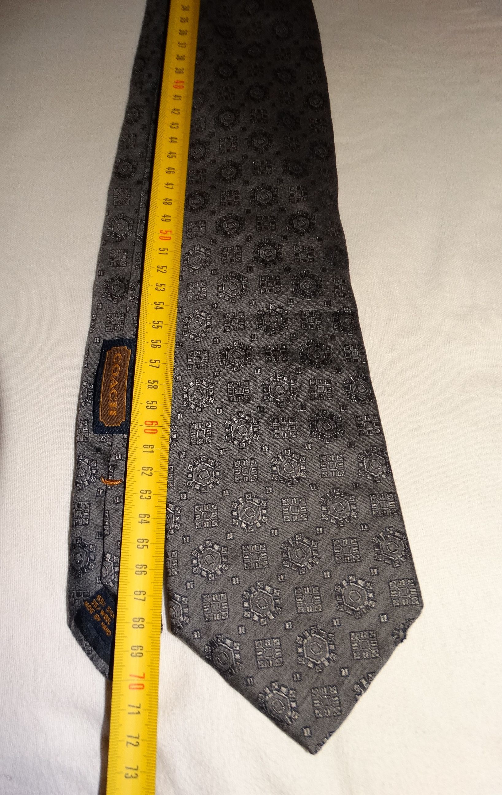 Coach T3 Coach mayas monogram canvas logo tie made Italy silk Size ONE SIZE - 6 Thumbnail