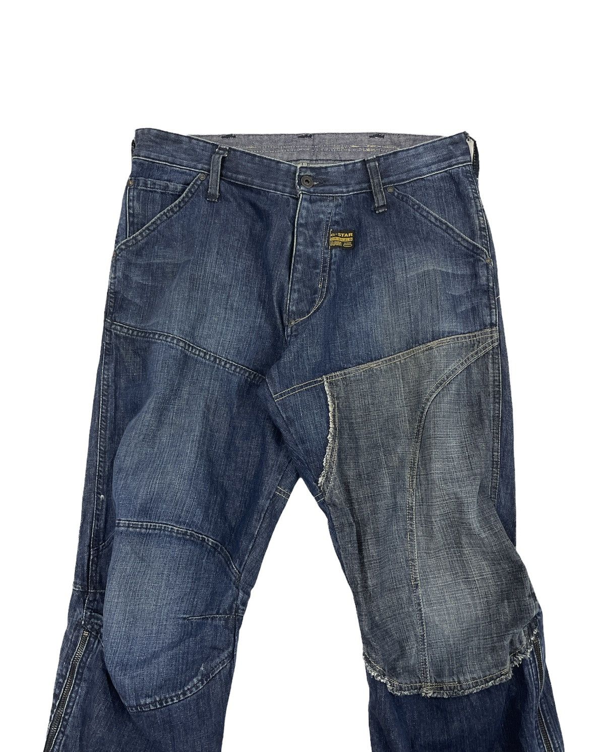G-Star GSR Patchworks Flare Jeans Kapital Style Size US 34 / EU 50 - 6 Thumbnail