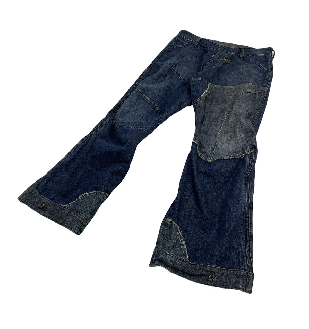 G-Star GSR Patchworks Flare Jeans Kapital Style Size US 34 / EU 50 - 2 Thumbnail