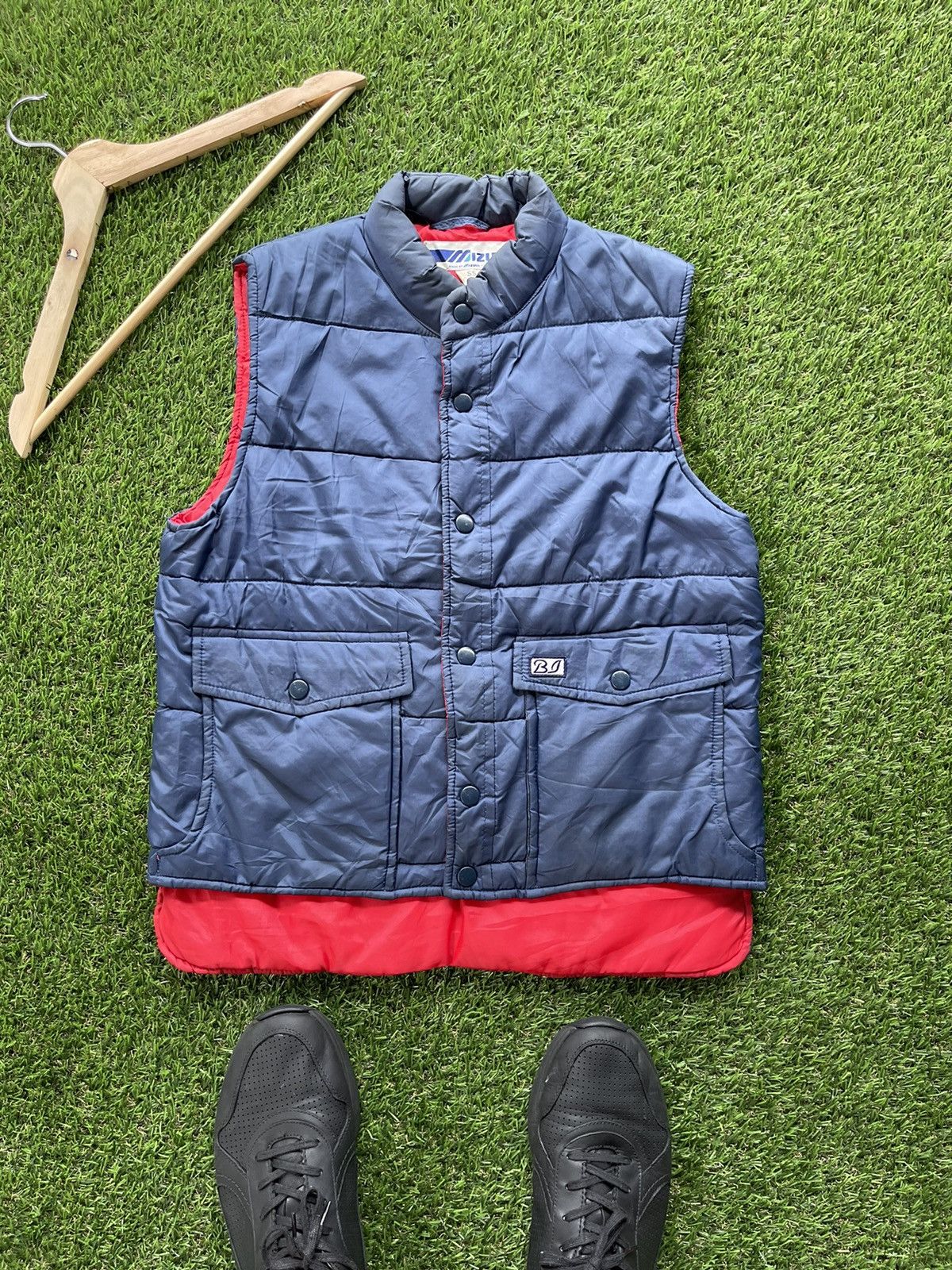 Mizuno Puffer Vest Button UP