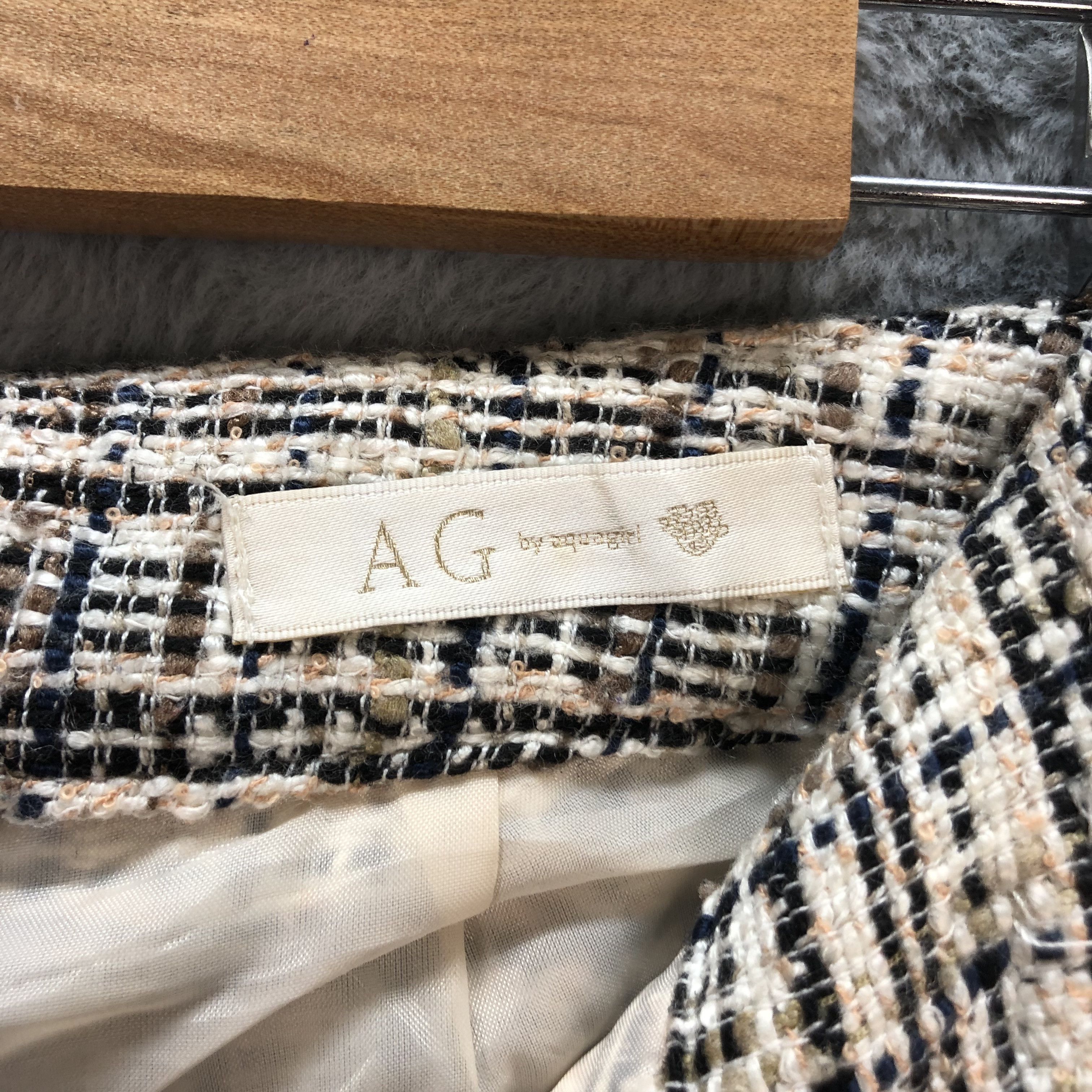 Japanese Brand AG BY AQUA GIRL WOOL CAPRI PANTS #6614-76 Size 29" - 6 Thumbnail